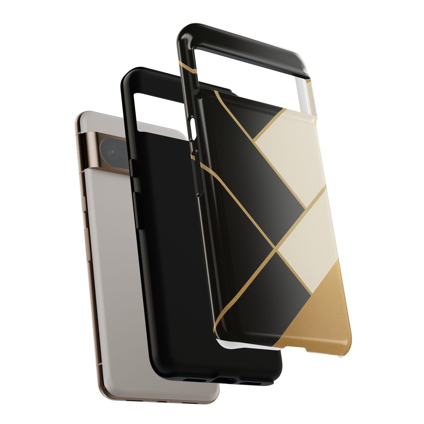 Chic Phone Case, Stylish Phone Cover, Geometric Design Case, Protective Mobile Case, Modern Phone Protector