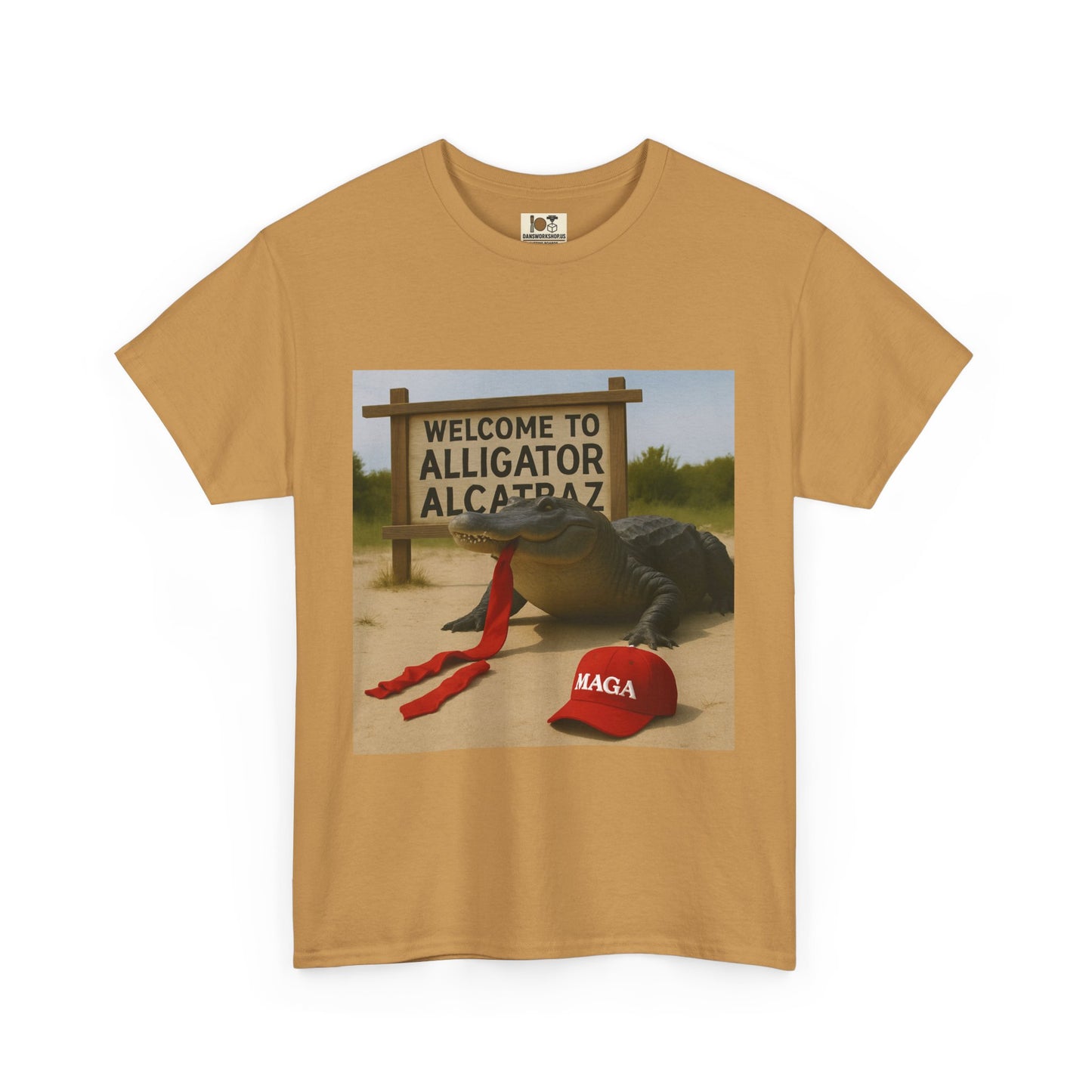 Welcome to Alligator Alcatraz Tee, Funny Animal Shirt, Unisex Cotton Top, Gift for Animal Lovers, Casual Wear, Novelty T-Shirt