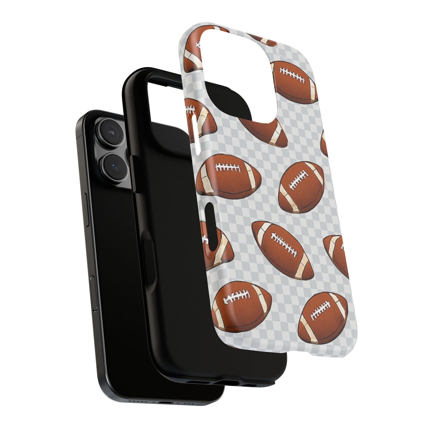 Football Phone Case, Tough Cases for Sports Fans, Unique Gift for Football Lovers, Protective Decor, Athletic Accessories