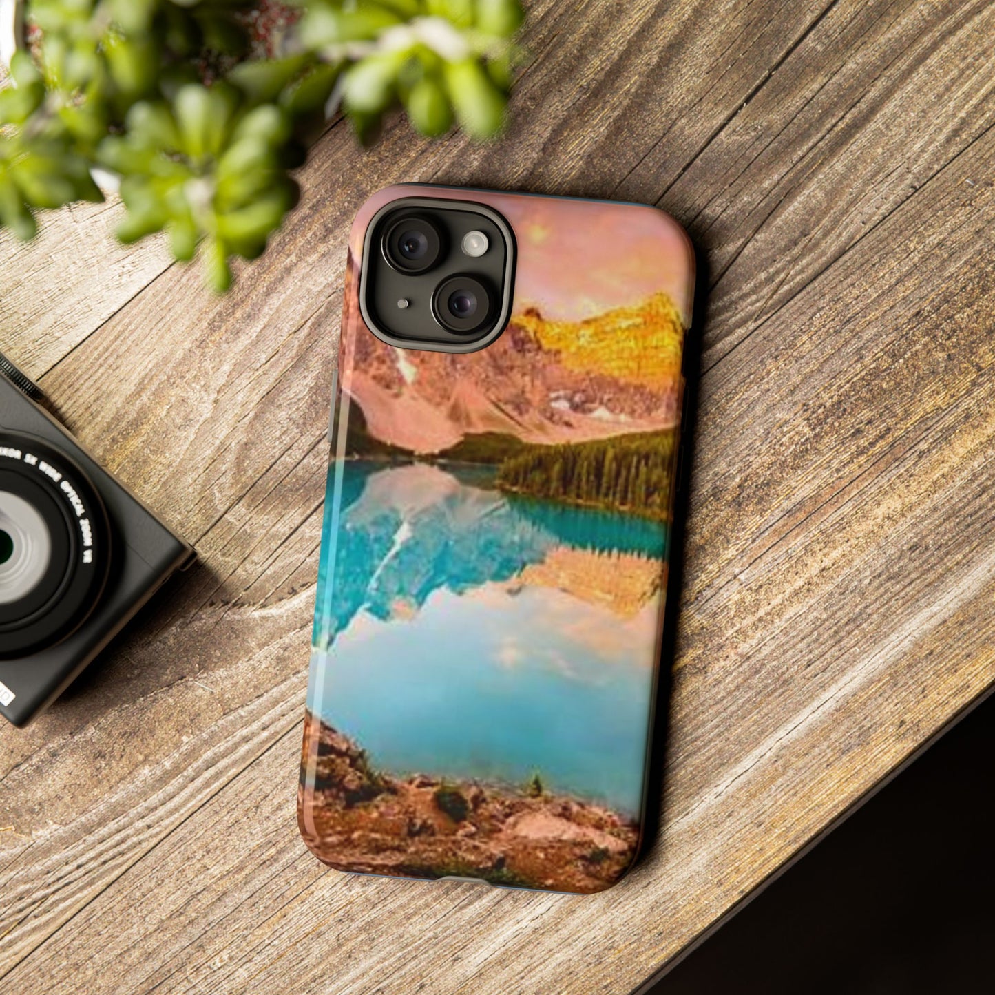 Nature-Inspired Phone Case with Mountain and Lake Design, Aesthetic Tough Cases for Outdoor Lovers, Phone Protection, Gift for Nature [...]