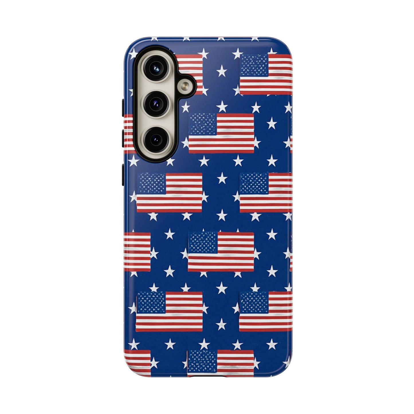 Patriotic Phone Case, Independence Day Accessories, American Flag Design, Star-Spangled Cover, Summer BBQ Gift