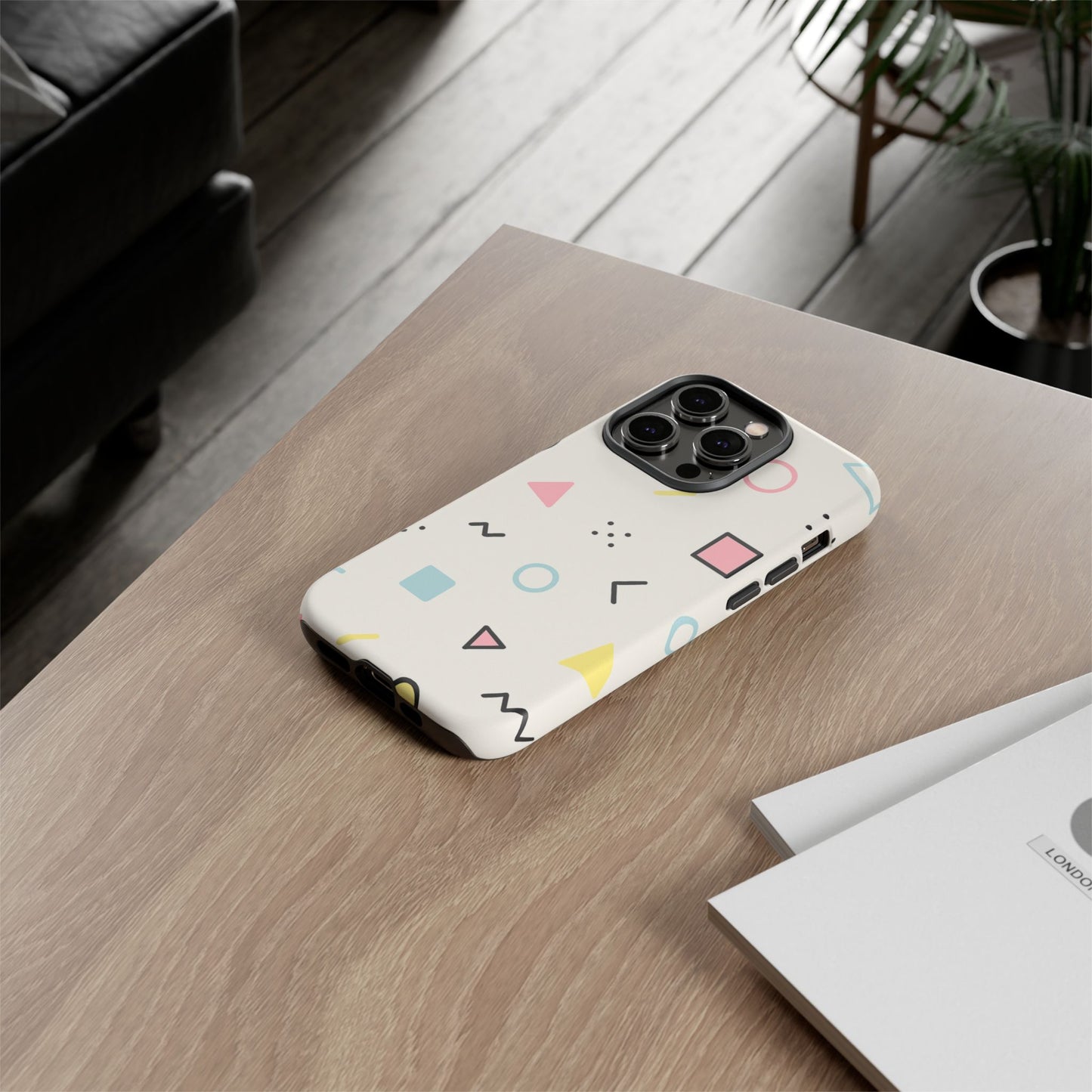 Geometric Phone Case - Stylish Tough Cases for Trendsetters, Unique Phone Covers, Modern Accessories, Gift Ideas for Her