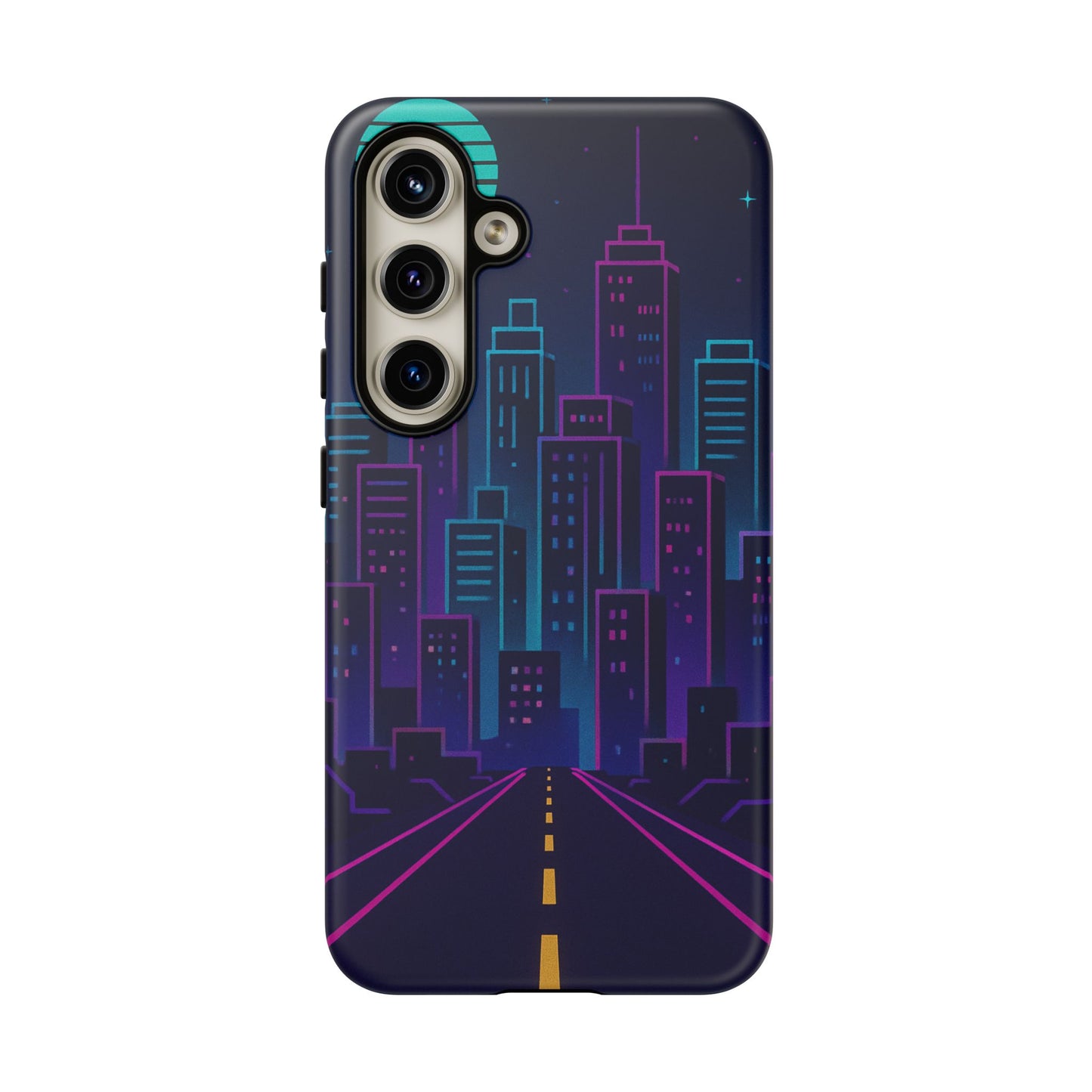 Cityscape Phone Case, Tough Cases, Urban Style, Nighttime Vibe, Phone Cover, Gift for City Lovers, Modern Design