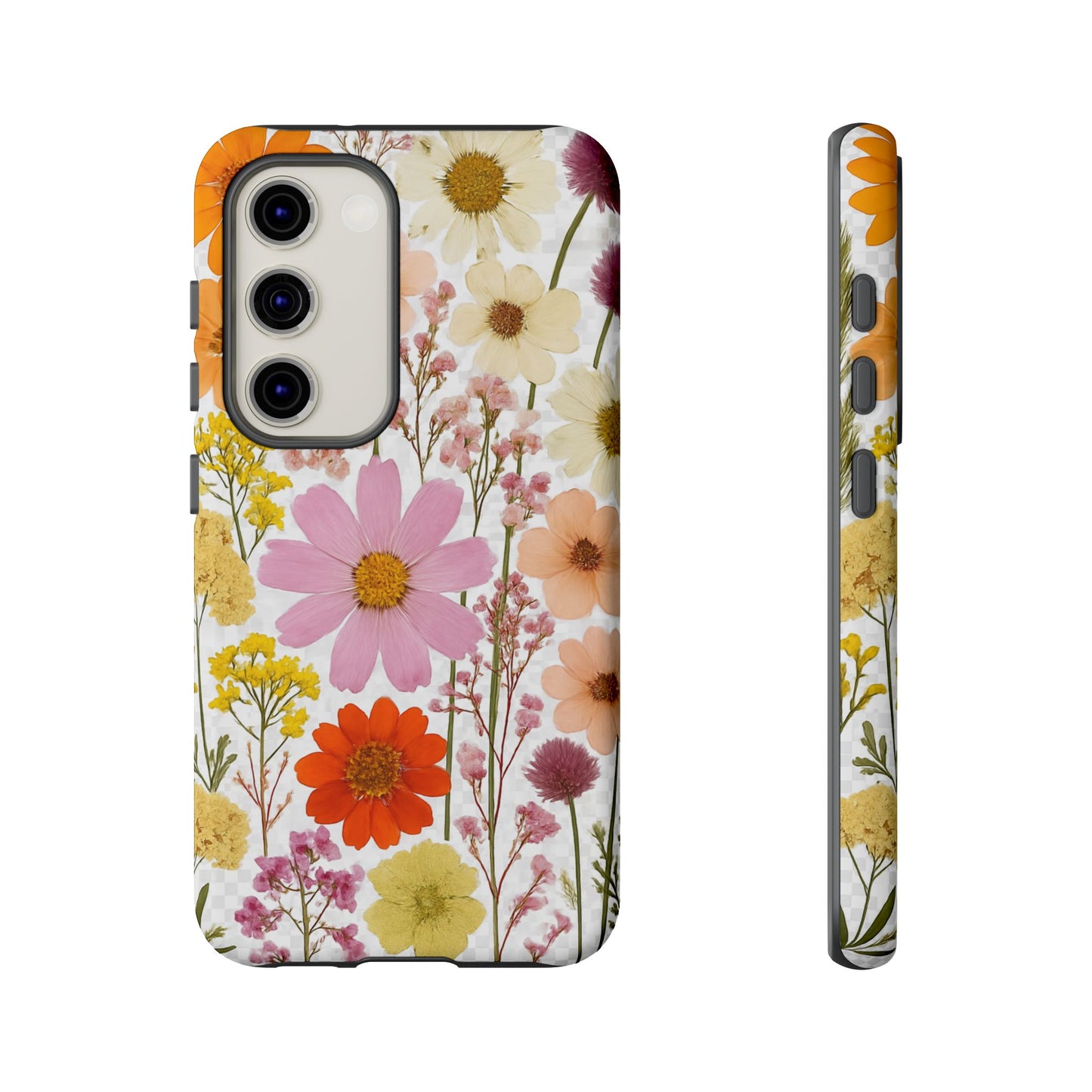 Floral Phone Case - Tough Cases, Stylish Protective Cover, Flower Design, Trendy Gift, Nature Lover Accessory, DRIED FLOWERS