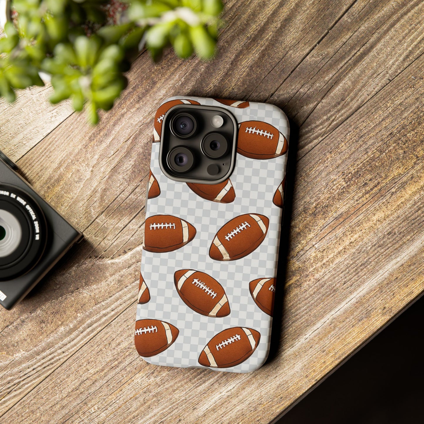 Football Phone Case, Tough Cases for Sports Fans, Unique Gift for Football Lovers, Protective Decor, Athletic Accessories