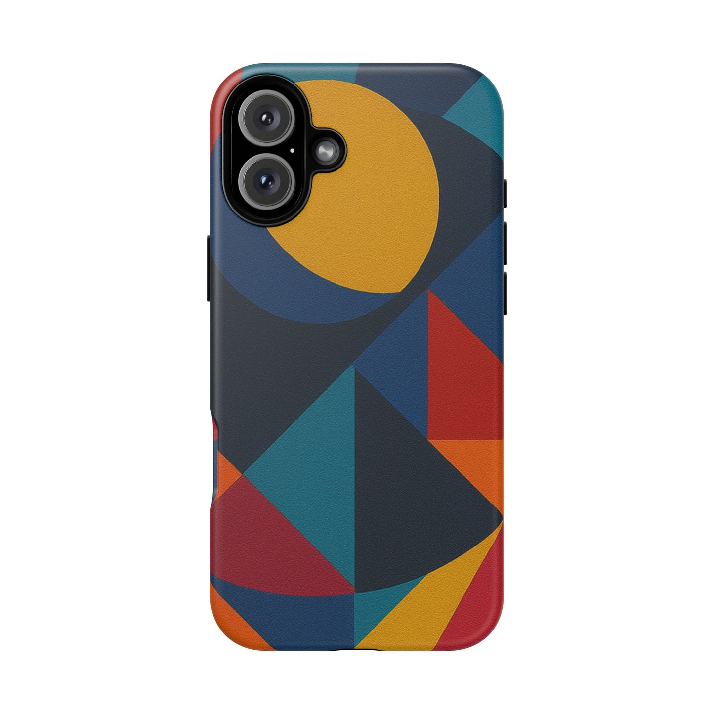 Vibrant Phone Case, Colorful Phone Cover, Geometric Design, Artistic Gift, Trendy Accessory, Vibrant Colors, Unique Design