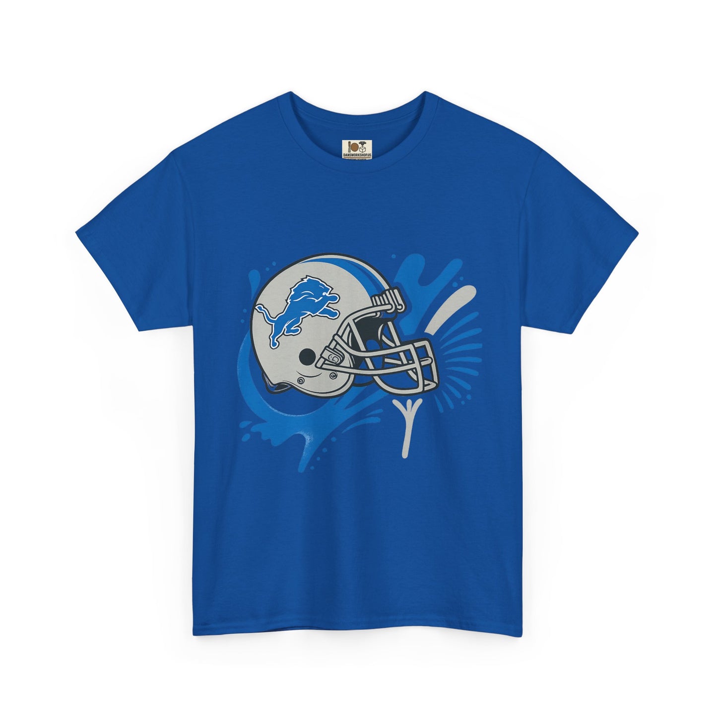 Detroit Lions Fan Heavy Cotton Tee, Sports Apparel, Gift for Gamers, Casual Wear, Team Spirit Shirt