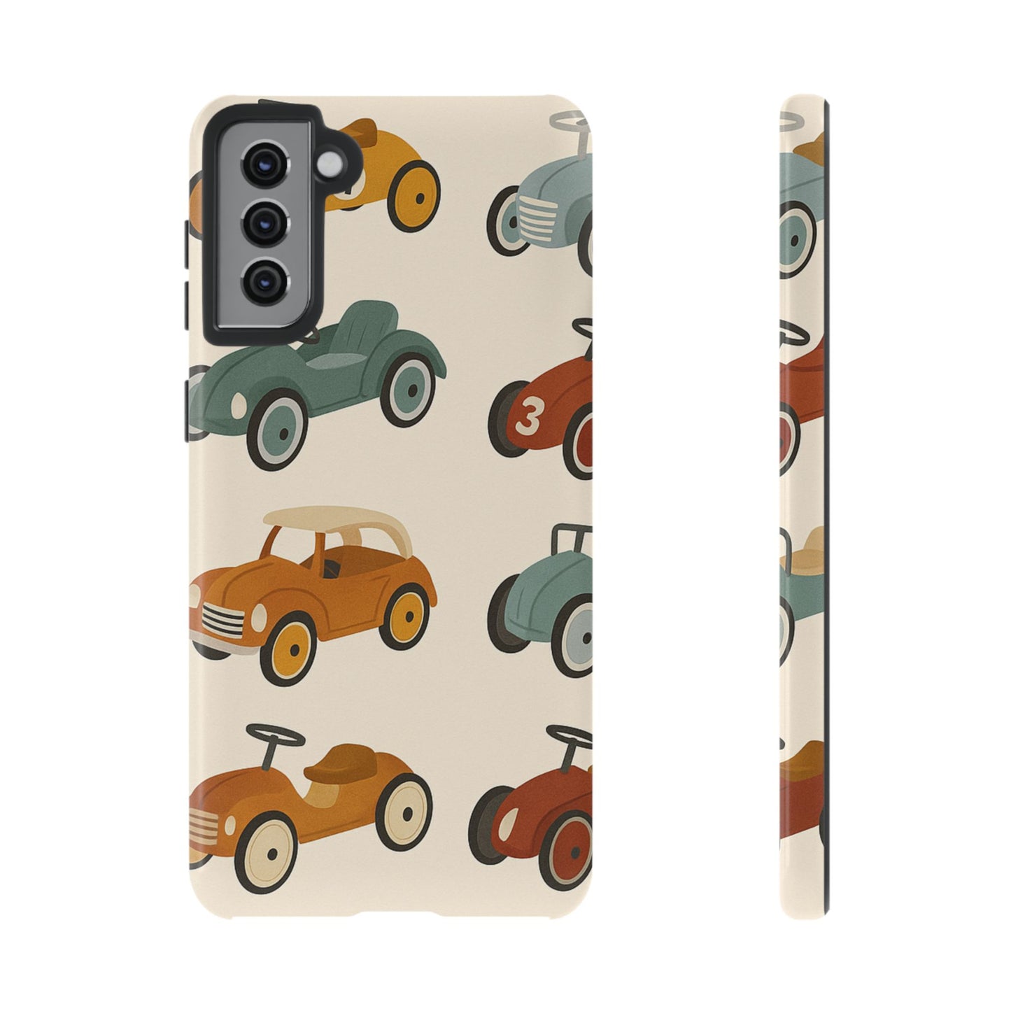 Vintage Car Phone Case, Tough Cases, Kids Gift, Car Lover Accessory, Retro Style, Phone Protection, Unique Design, pedal cars