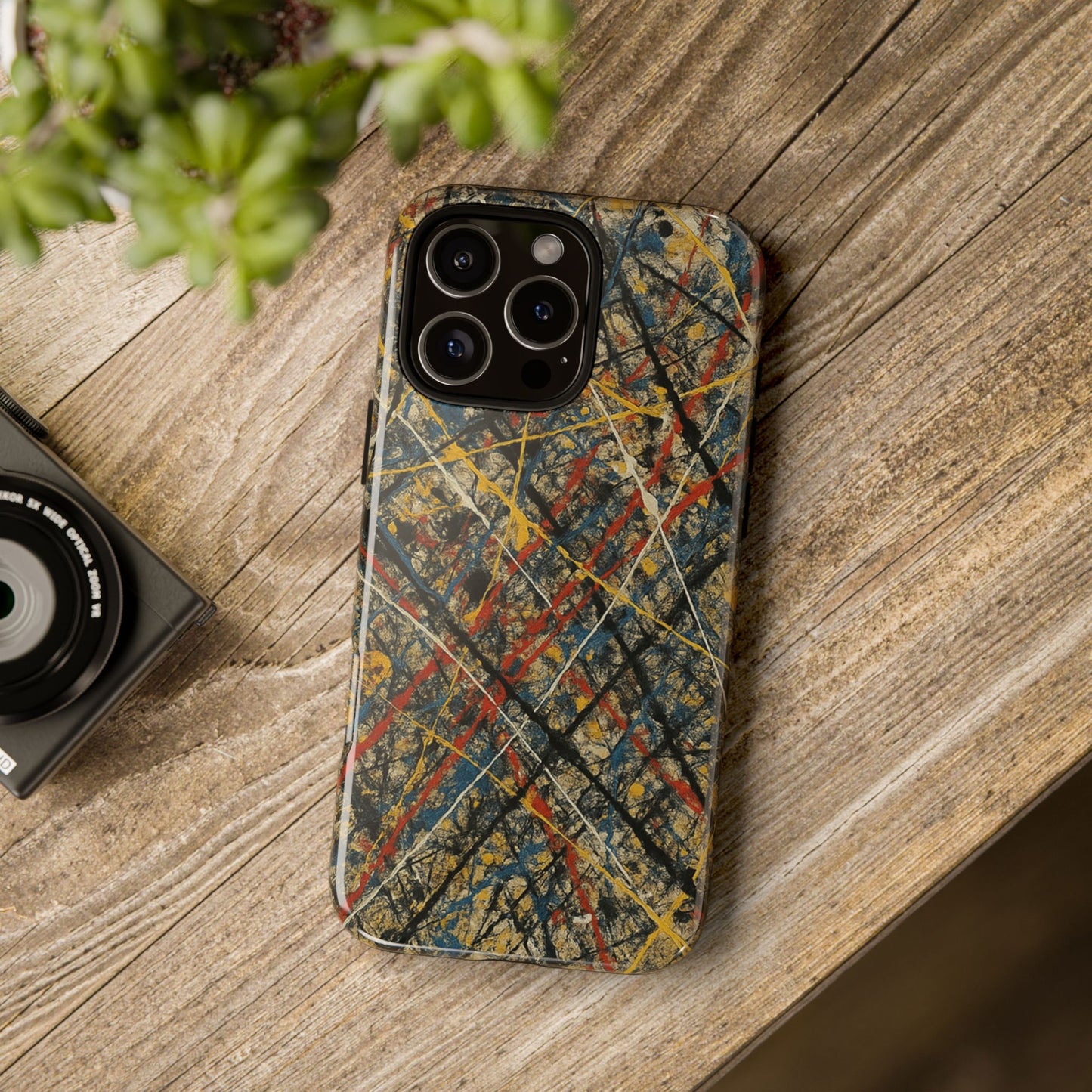 Tough Cases Phone Case - Bold Abstract Design, Stylish Mobile Cover, Unique Gift for Him/Her, Durable Accessory, Trendy Protection
