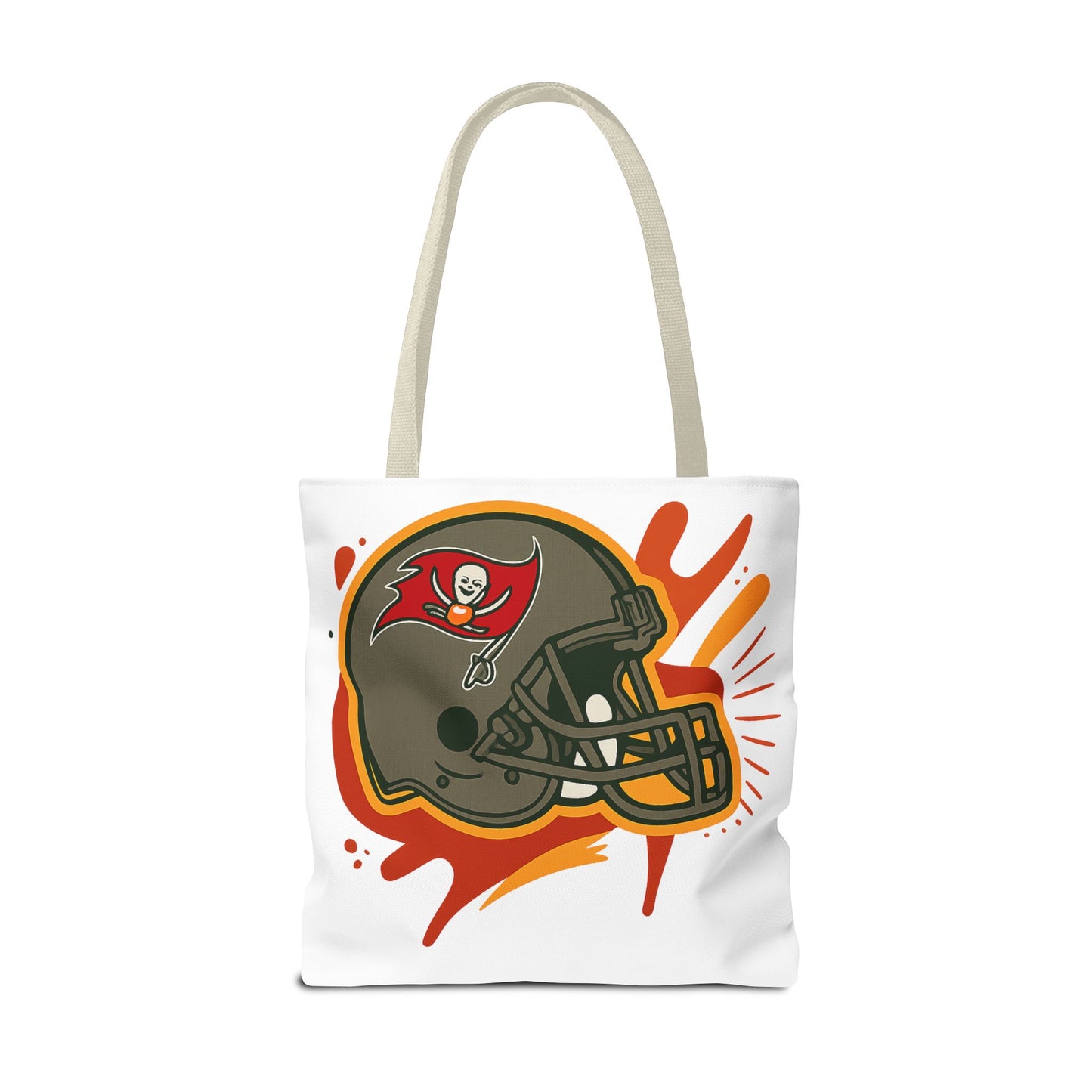 Tote Bag with Bold Football Design, Sports Tote, Game Day Bag, NFL Fan Gift, Personalized Beach Bag, Unique Shopping Tote