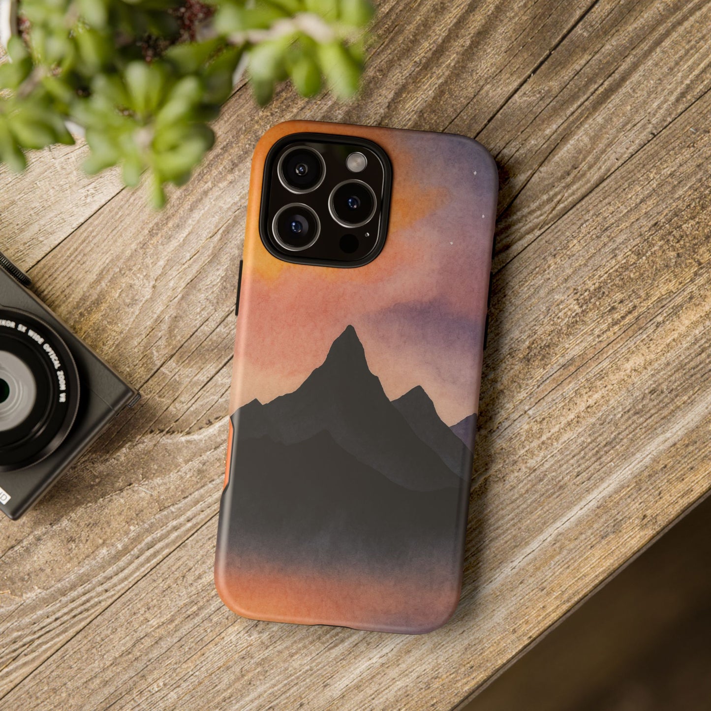 Mountain Sunset Phone Case, Nature Lover's Gift, Adventure Phone Cover, Unique Cellphone Accessories, Outdoor Enthusiast Decor