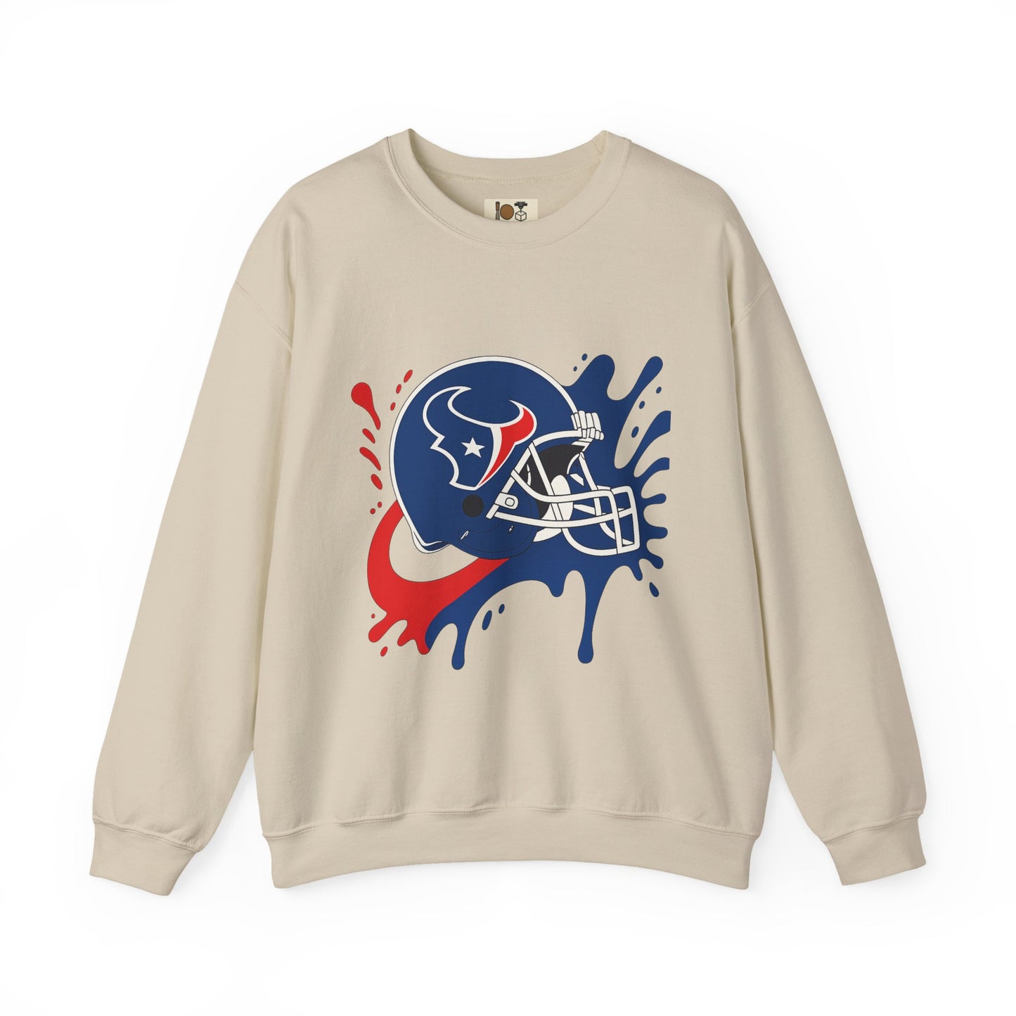 Sporty Splash Crewneck Sweatshirt - Perfect for Game Day, Football Fan Gear, Casual Style, Unisex Apparel, Gift for Sports Lovers