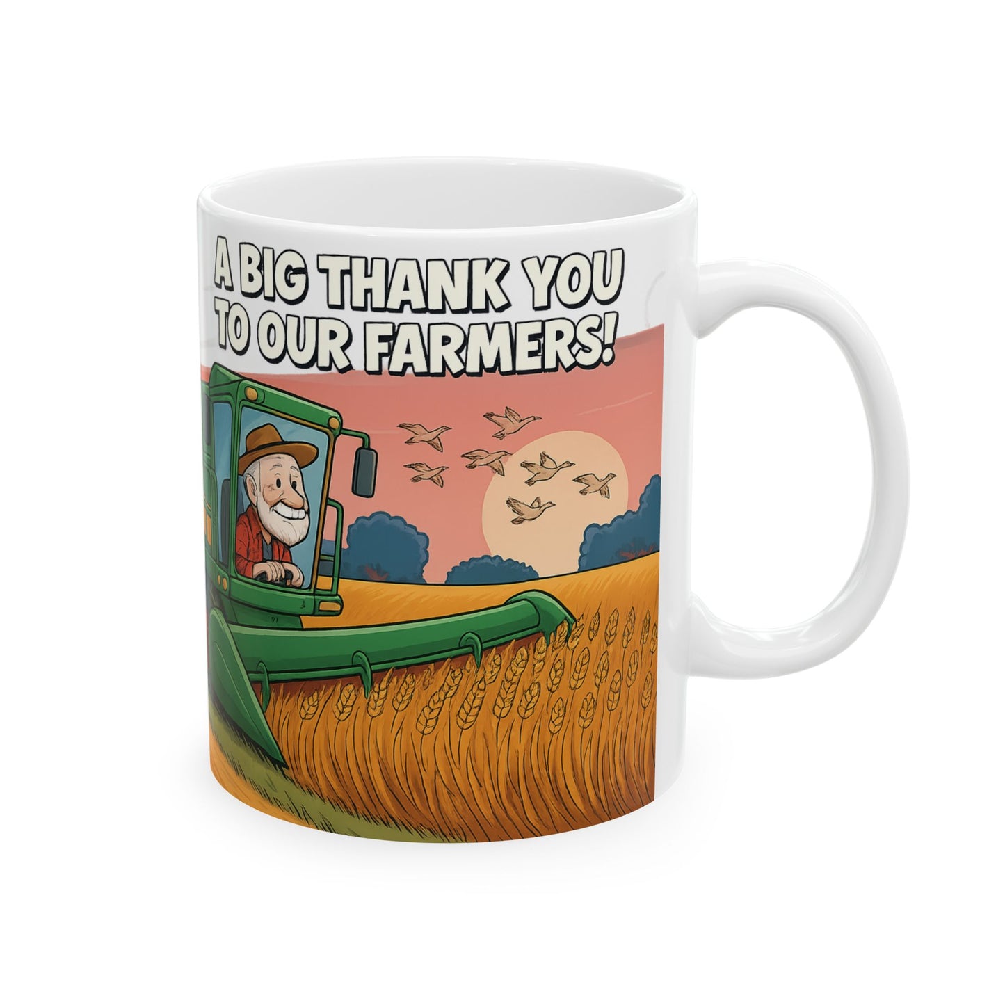 Farmers' Appreciation Ceramic Mug - Thank You Farmers Gift, Gardening Mug, Agri-themed Coffee Cup, Rustic Home Decor, Country Style [...]