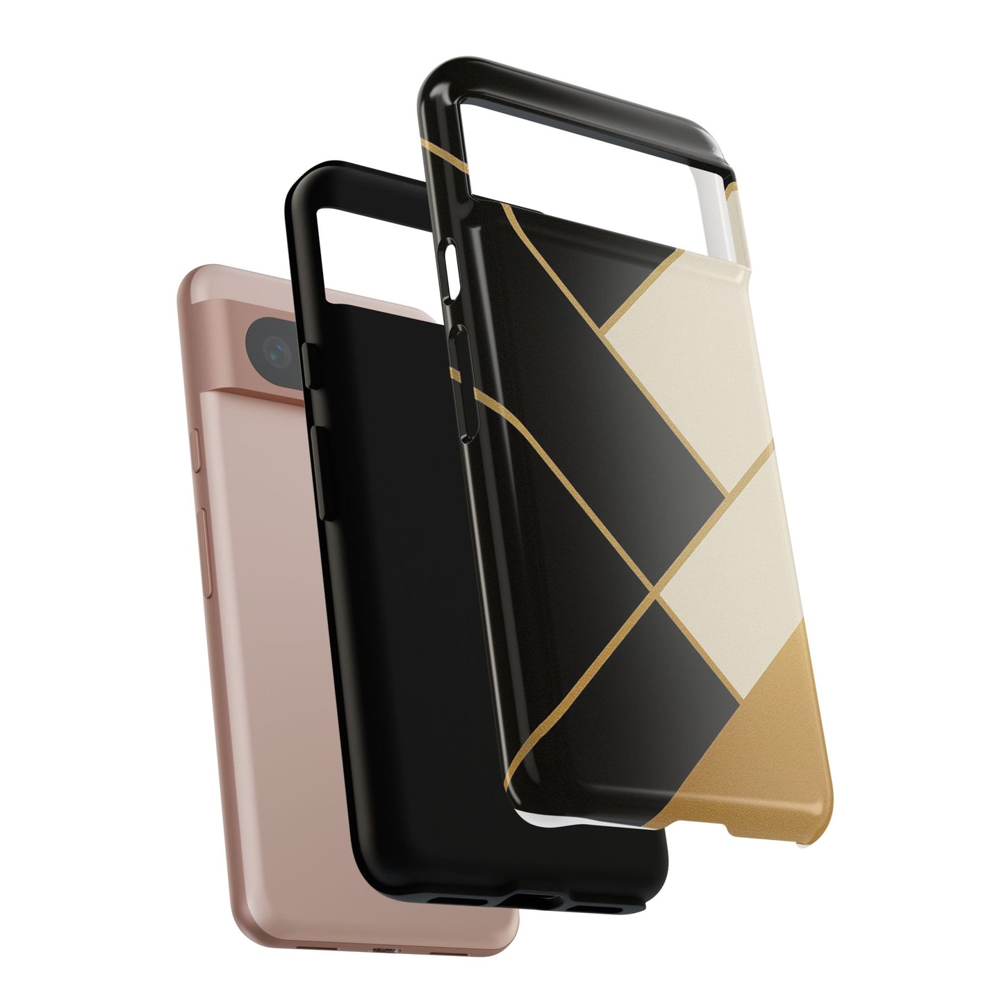 Chic Phone Case, Stylish Phone Cover, Geometric Design Case, Protective Mobile Case, Modern Phone Protector