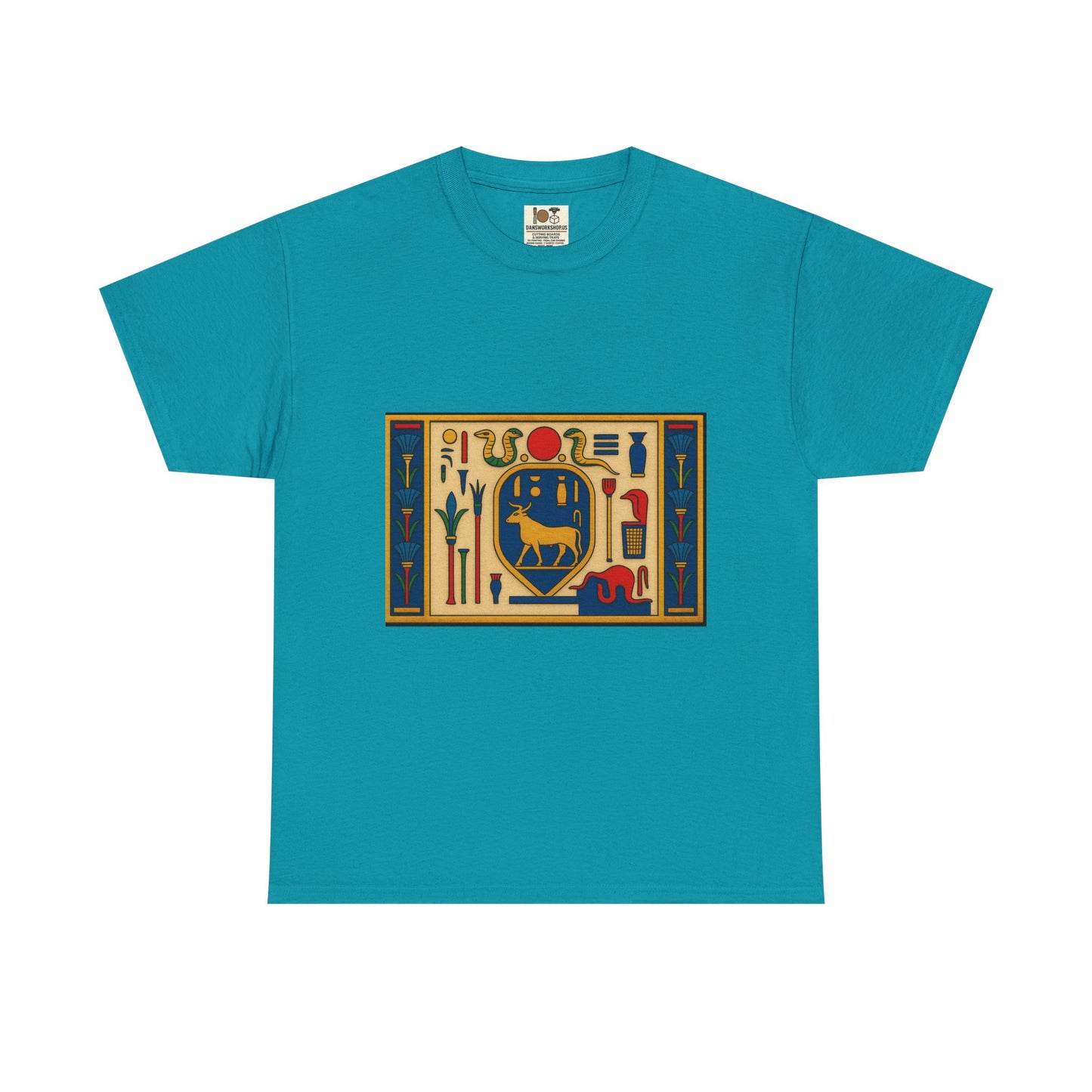 Egyptian Hieroglyphs Unisex Heavy Cotton Tee, Graphic Tee, Casual Wear, Gift Idea, Unique Shirt, Summer Style