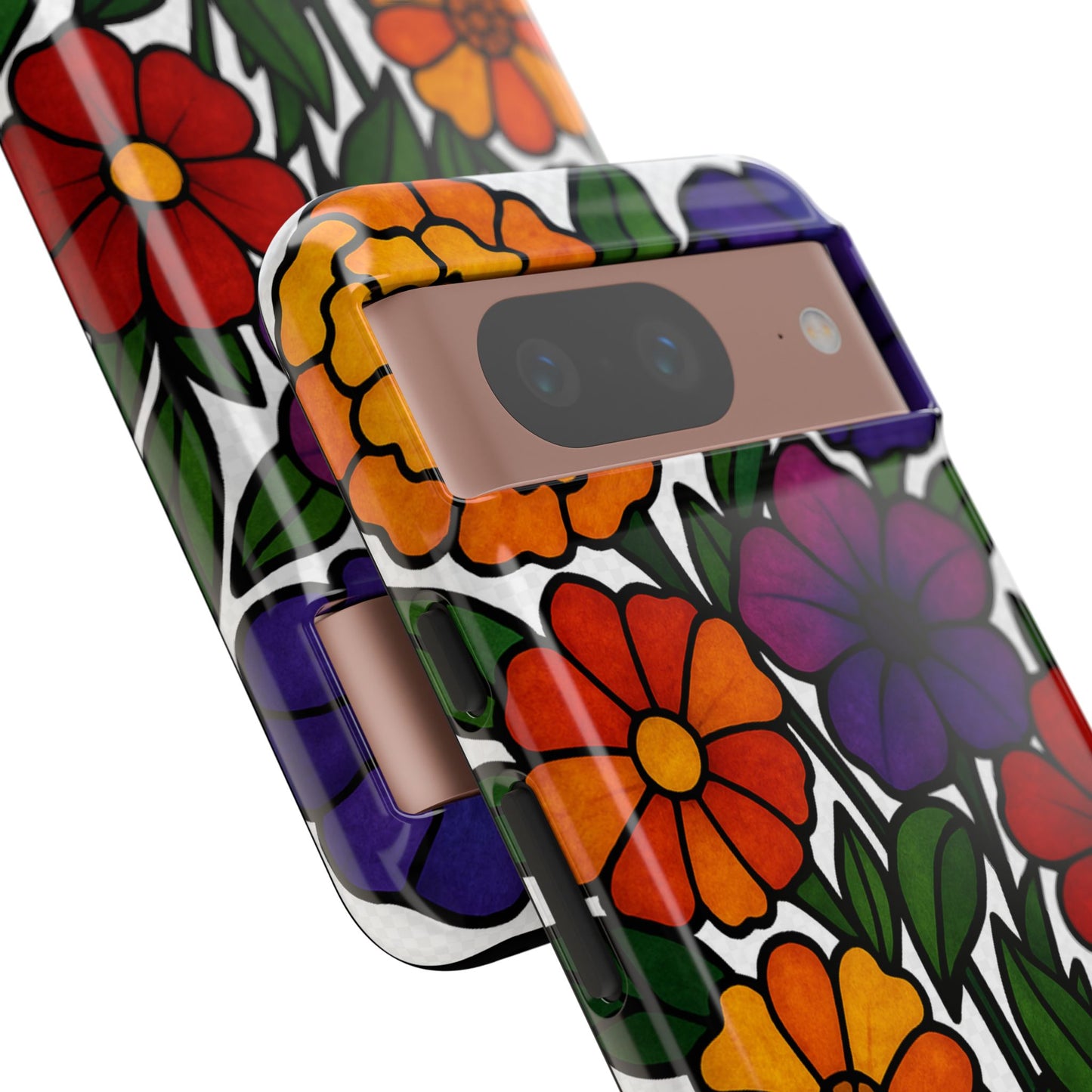 Floral Phone Case, Tough Cases with Colorful Flower Design, Gift for Flower Lovers, Summer Accessories, Trendy Phone Cover