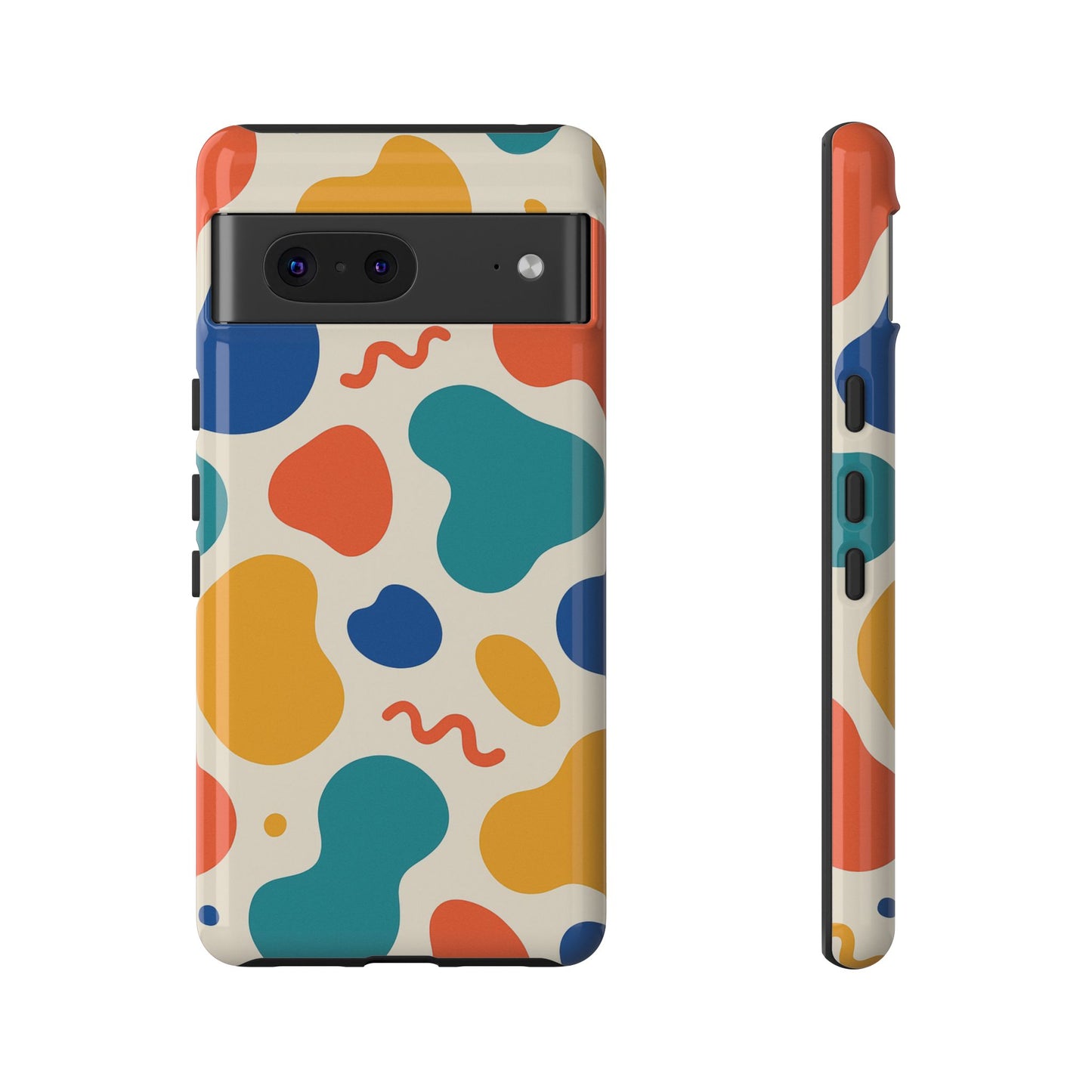 Colorful Phone Case with Abstract Design, Stylish Phone Cover, Trendy Tech Accessory for Her, Unique Gift Idea, Fun Patterned Case