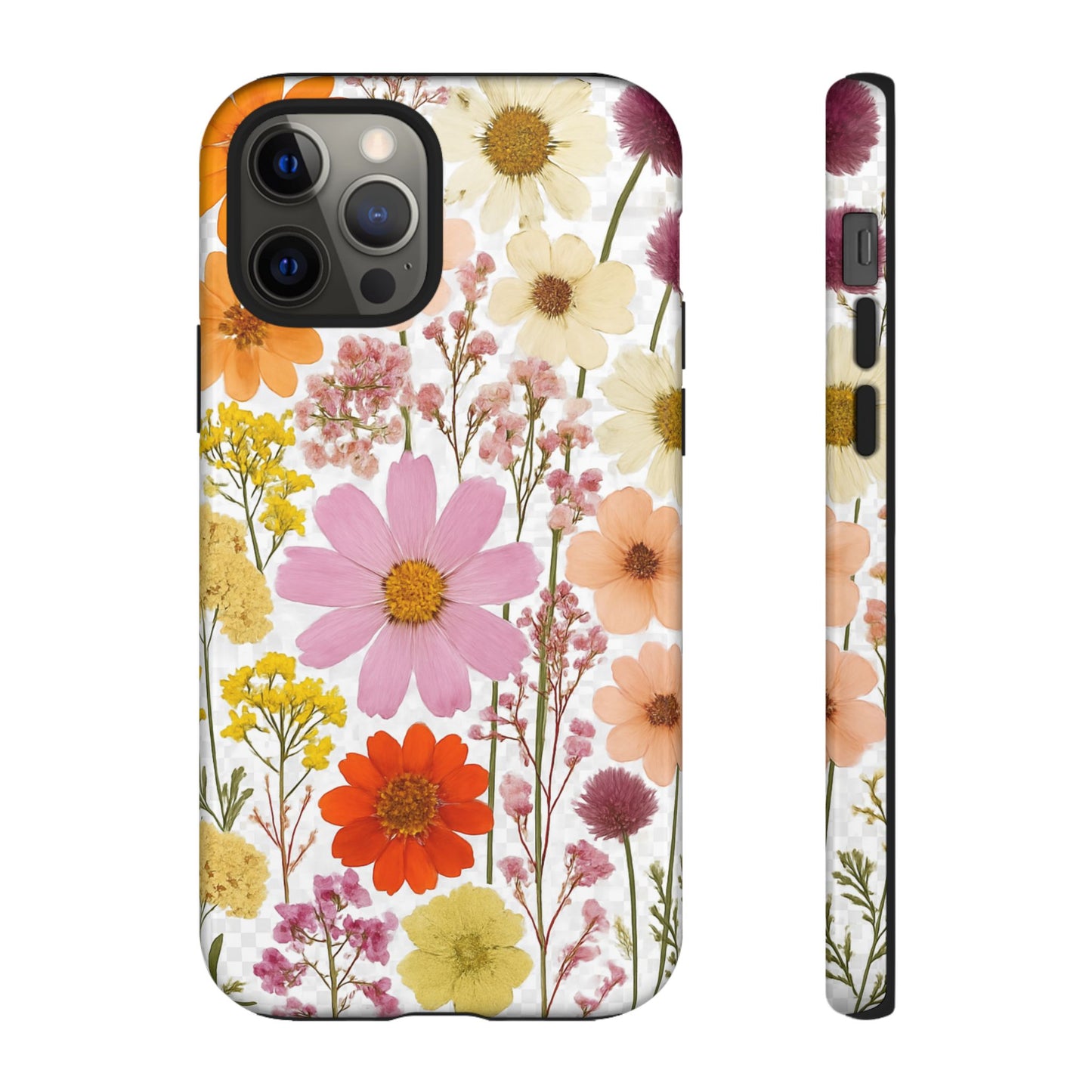 Floral Phone Case - Tough Cases, Stylish Protective Cover, Flower Design, Trendy Gift, Nature Lover Accessory, DRIED FLOWERS