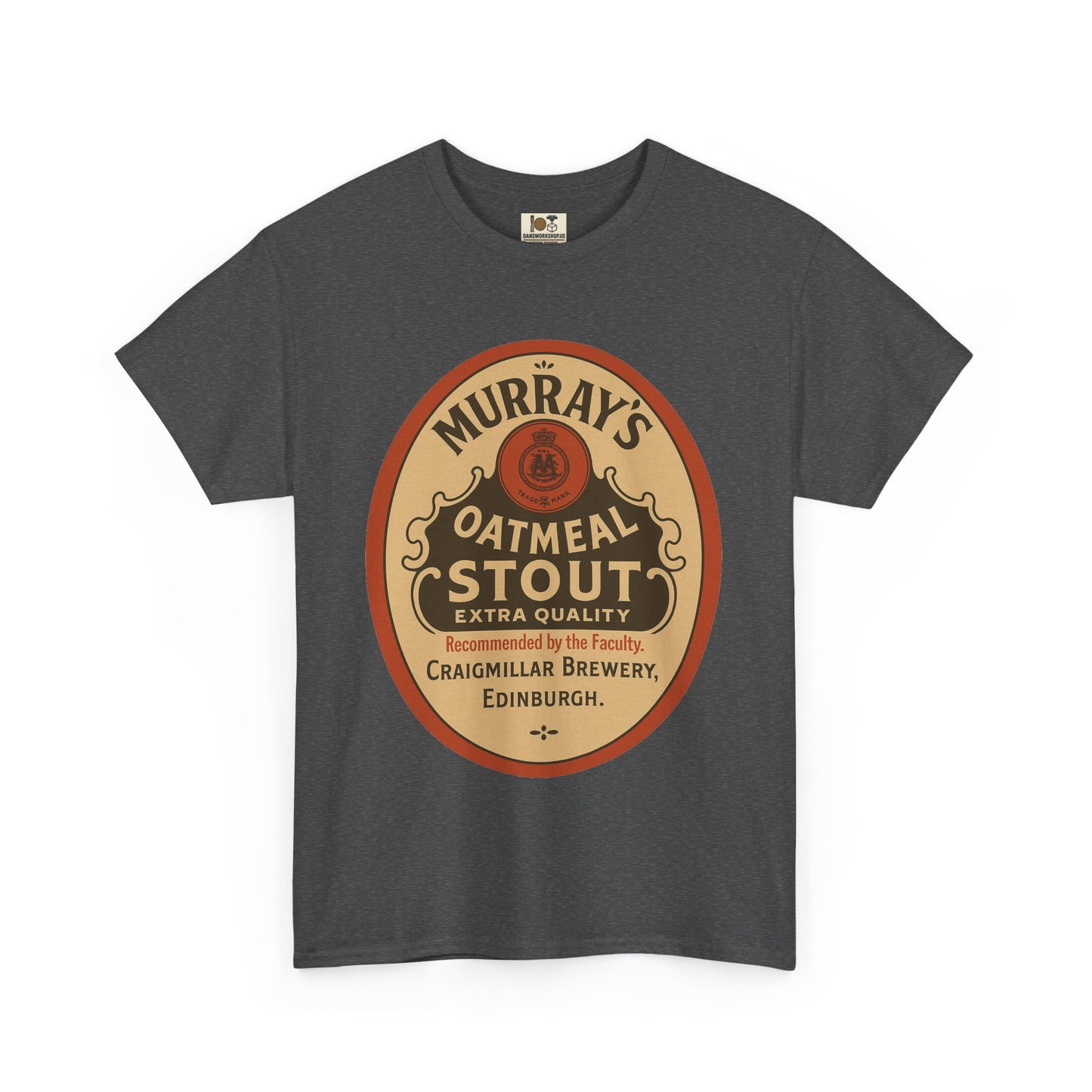Vintage-Inspired Stout Beer Tee, Perfect for Beer Lovers, Casual Wear, Gifts, Unisex Heavy Cotton Tee with Brewery Design
