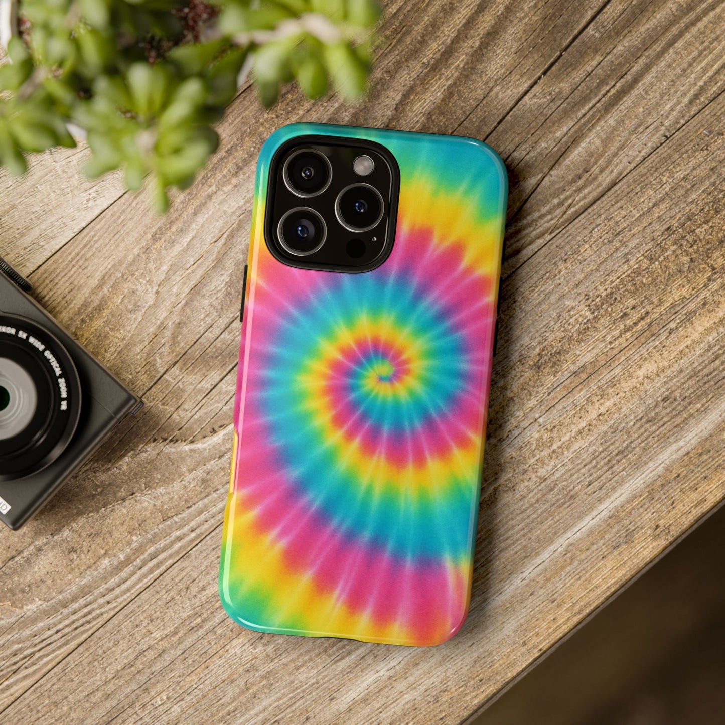 Colorful Tie-Dye Phone Case, Vibrant Phone Cover, Boho Style Accessory, Gift for Teens, Trendy Phone Accessories