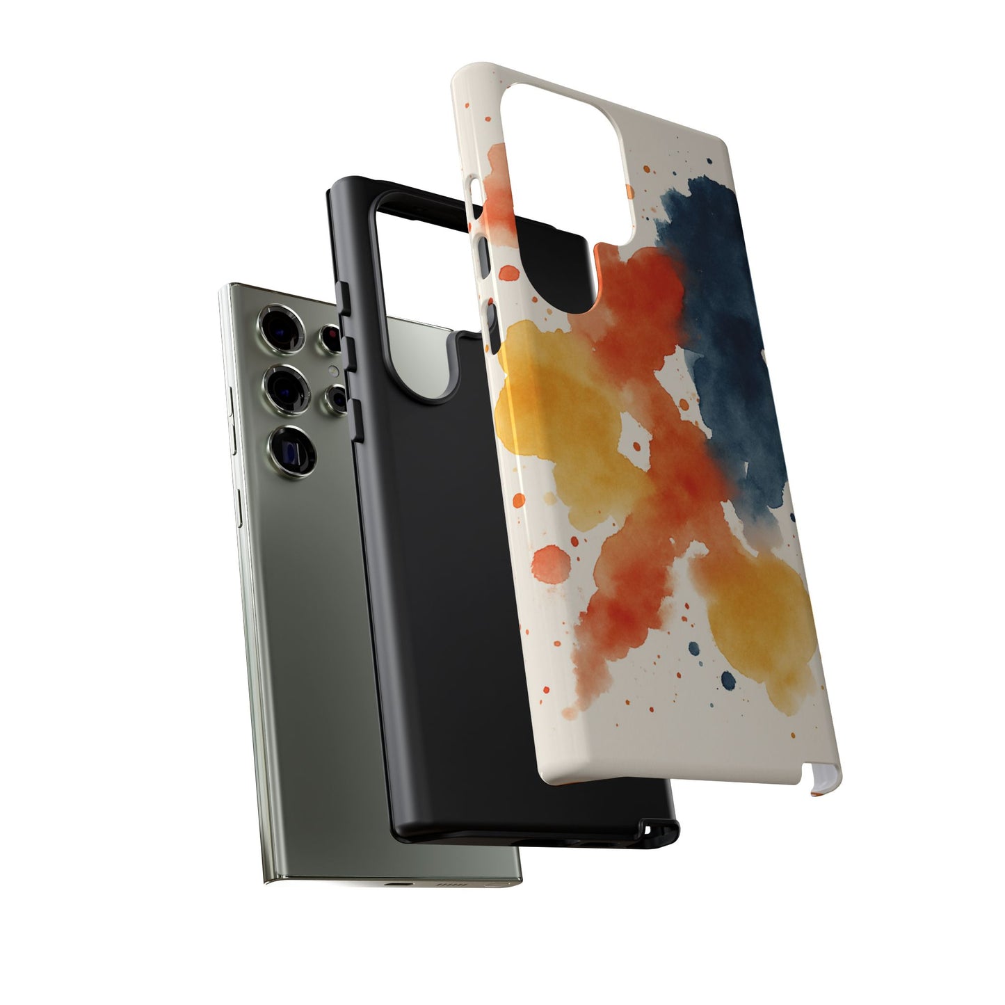 Watercolor Phone Case - Abstract Design, Tough Cases for Men & Women, Stylish Gift, Artistic Accessory for All Occasions
