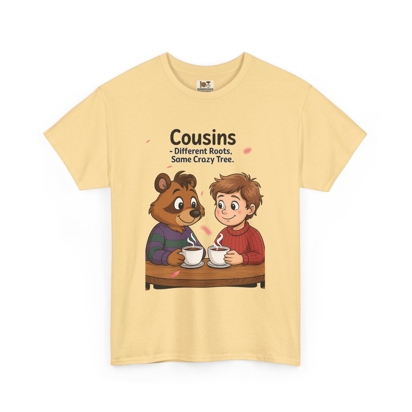 Cousins Coffee Tee - Cute Graphic T-Shirt for Family, Cousins Gift, Funny Tee, Casual Wear, Birthday Gift