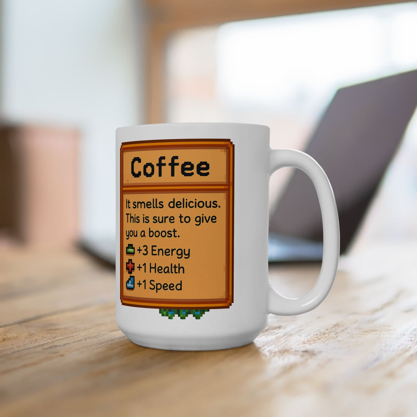 Cozy Game-Inspired Ceramic Mug, Perfect for Coffee Lovers, Gift for Gamers, Fun Kitchen Decor, Video Game Enthusiast Mug