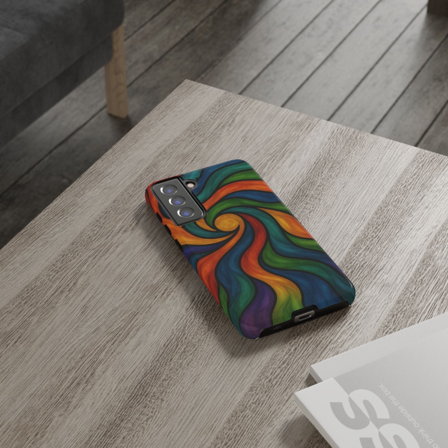 Colorful Swirl Phone Case | Tough Cases, Vibrant Design, Gift for Art Lovers, Funky Case, Unique Phone Accessories