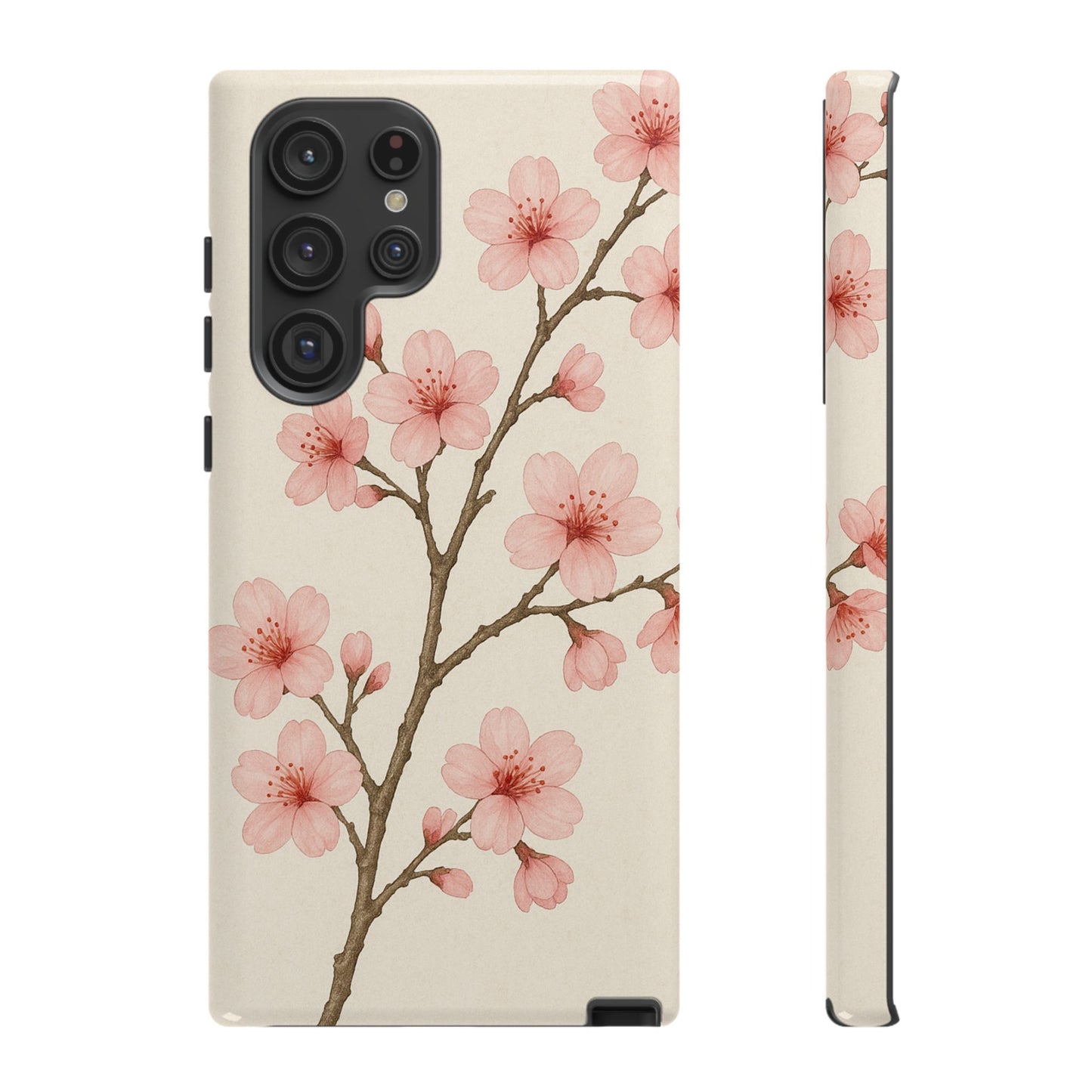Cherry Blossom Phone Case, Floral Phone Cover, Tough Case for Gifts, Spring Decor, Cute Tech Accessories, Nature Lover's Gift