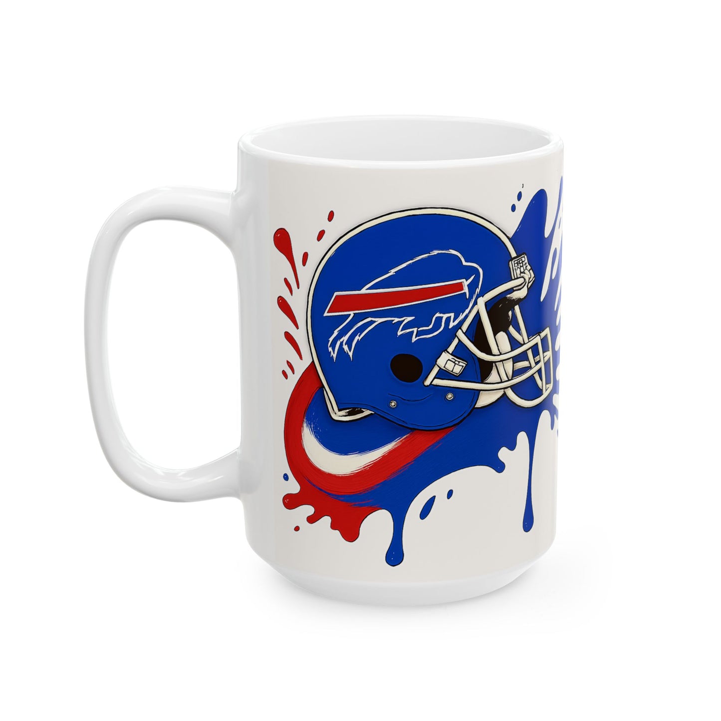 Buffalo Bills Ceramic Mug, Perfect for Game Day, Sports Fan Gift, 11oz & 15oz Sizes, Tailgating, Football Season