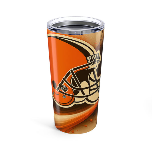 Cleveland Browns Tumbler 20oz, NFL Fan Tumbler, Sports Team Hot Cold Drink Cup, Unique Gift for Football Lovers, Game Day Accessory
