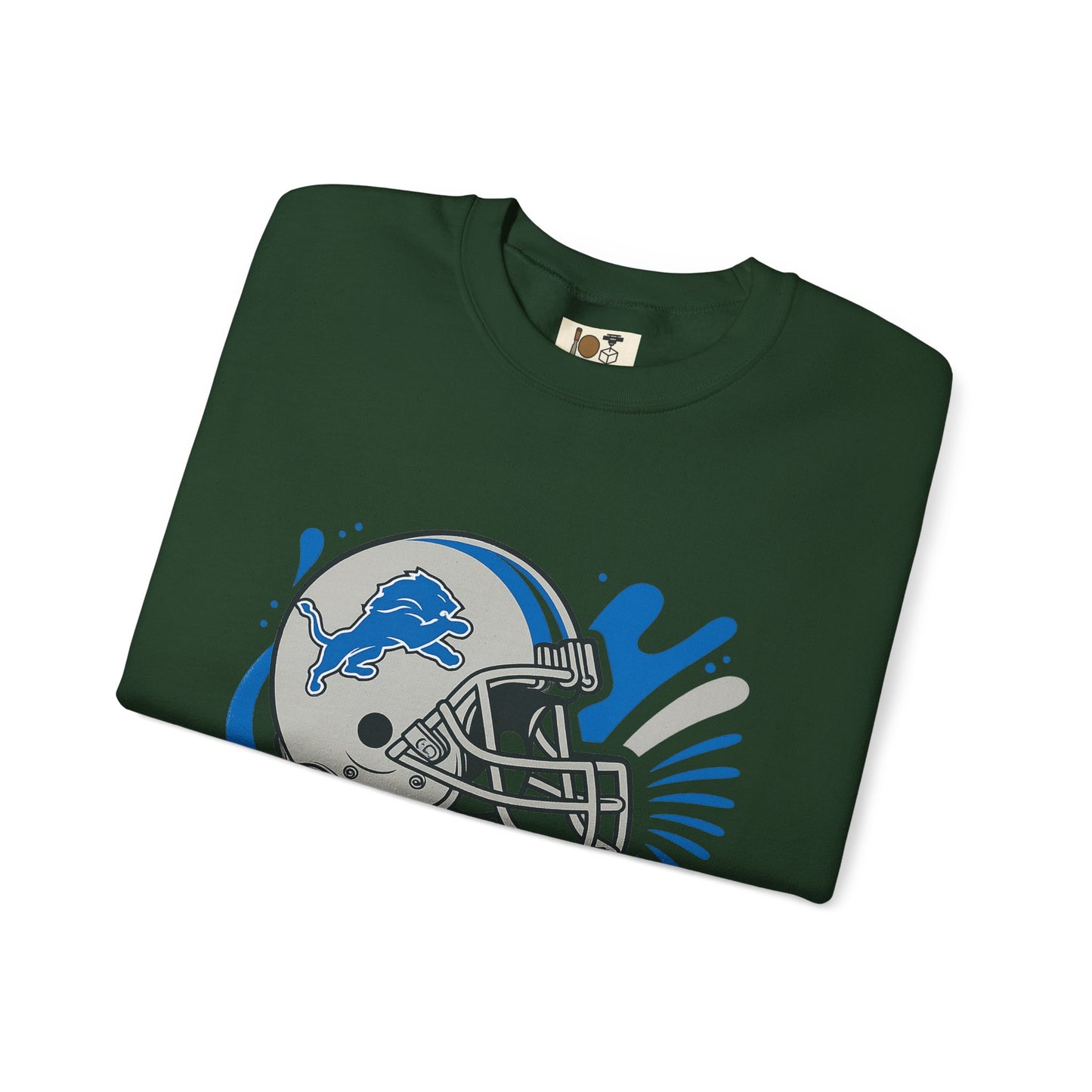 Detroit Lions Sweatshirt, Unisex Heavy Blend Crewneck, Game Day Apparel, Sports Fan Gift, NFL Team Merchandise, Casual Comfort