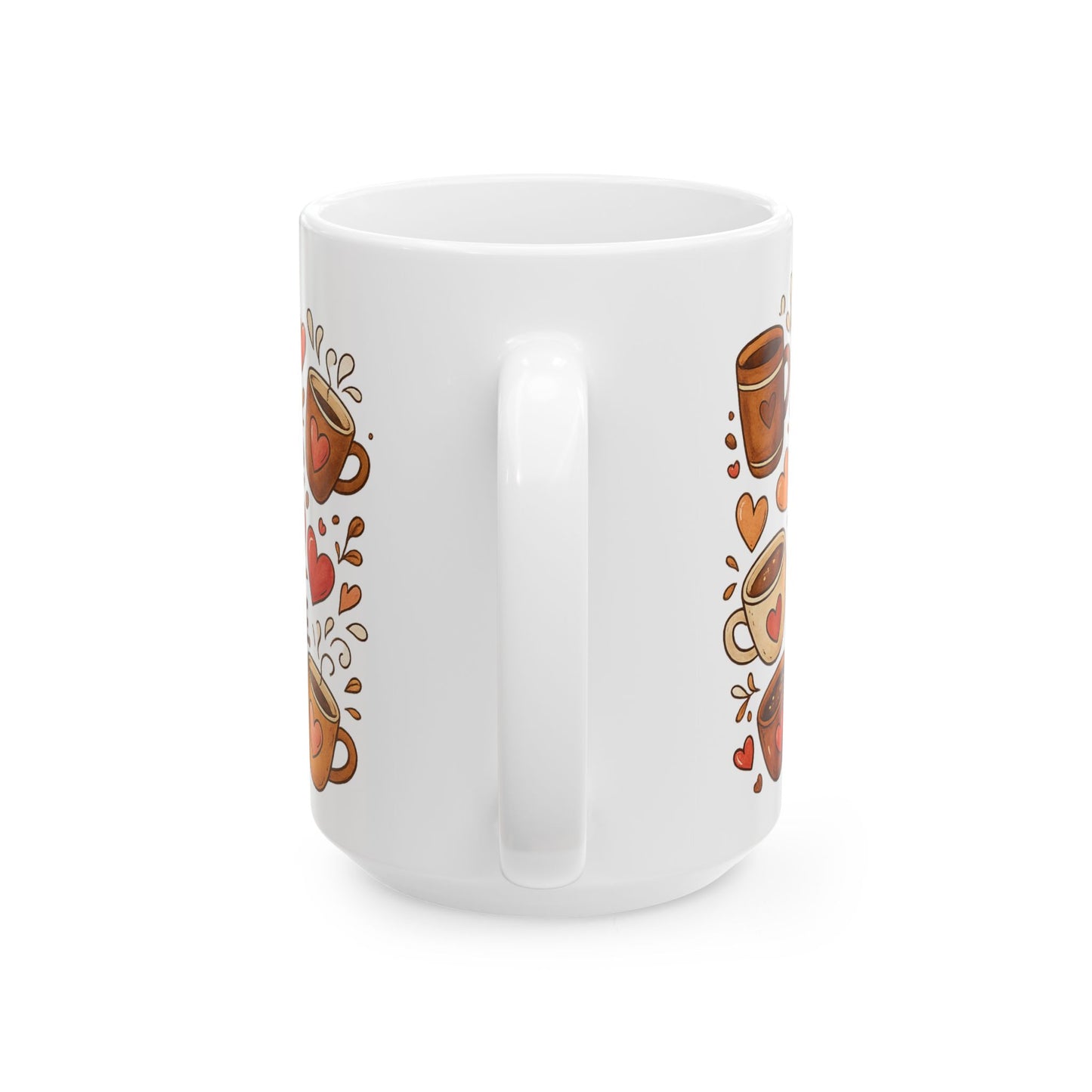 Coffee Love Ceramic Mug - Perfect for Valentine's Day, Gift for Coffee Lovers, Heartfelt Home Décor, Cute Kitchenware, Inspirational [...]