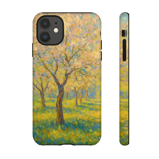 Artistic Phone Case, Tough Phone Case, Flower Tree Case, Spring Decor, Unique Phone Cover, Nature Lover Gift