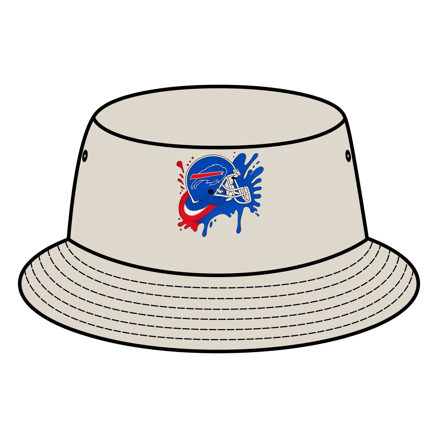 Sporty Bucket Hat with Vibrant Design, Adjustable Sun Hat, Perfect for Outdoor Adventures, Gifts for Sports Fans, Summer Accessory