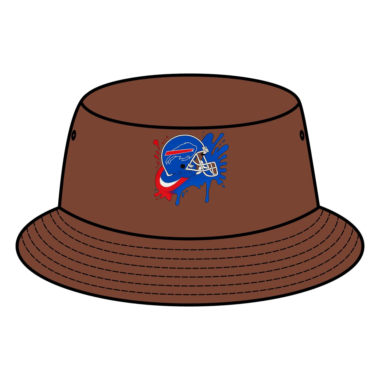 Sporty Bucket Hat with Vibrant Design, Adjustable Sun Hat, Perfect for Outdoor Adventures, Gifts for Sports Fans, Summer Accessory