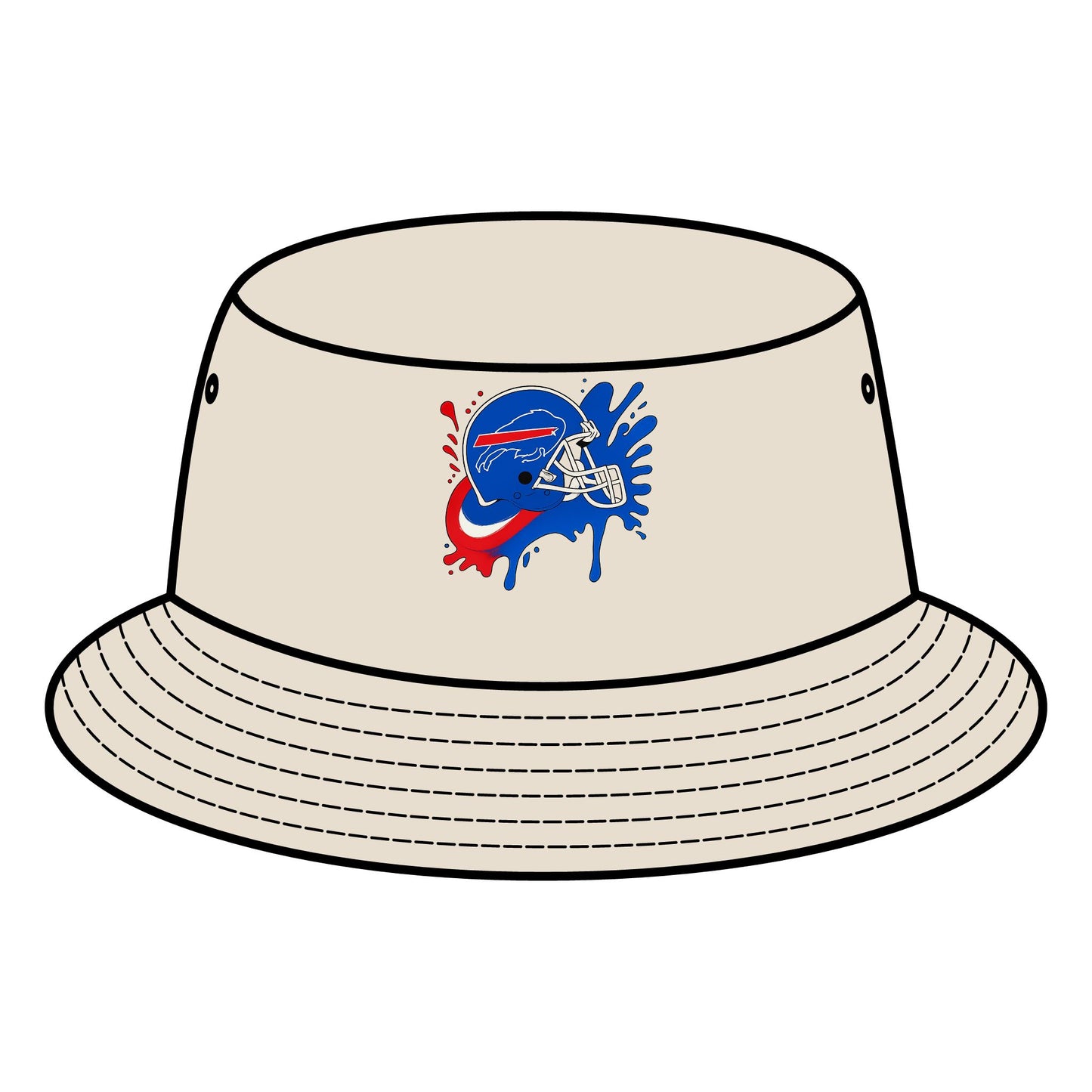 Sporty Bucket Hat with Vibrant Design, Adjustable Sun Hat, Perfect for Outdoor Adventures, Gifts for Sports Fans, Summer Accessory