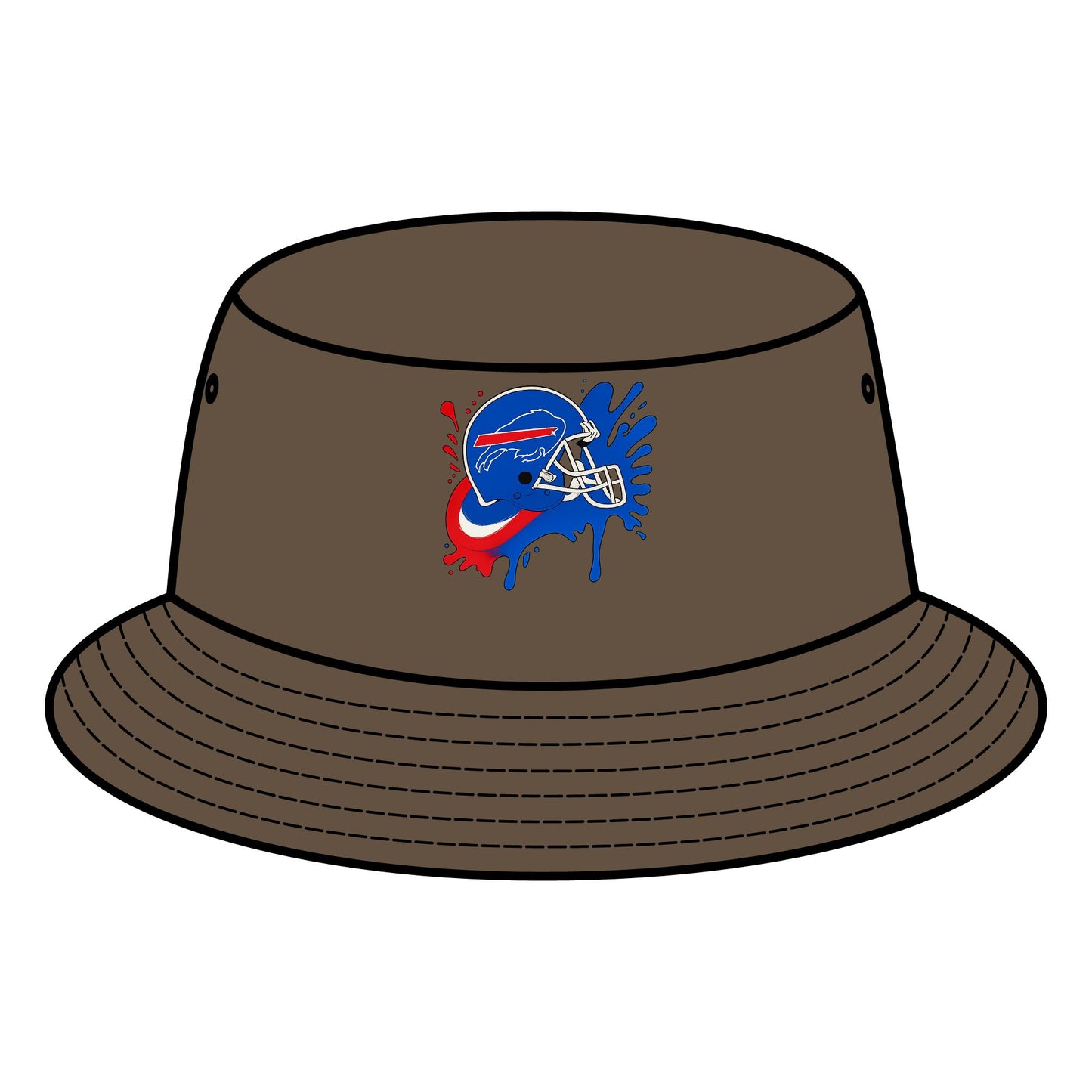 Sporty Bucket Hat with Vibrant Design, Adjustable Sun Hat, Perfect for Outdoor Adventures, Gifts for Sports Fans, Summer Accessory