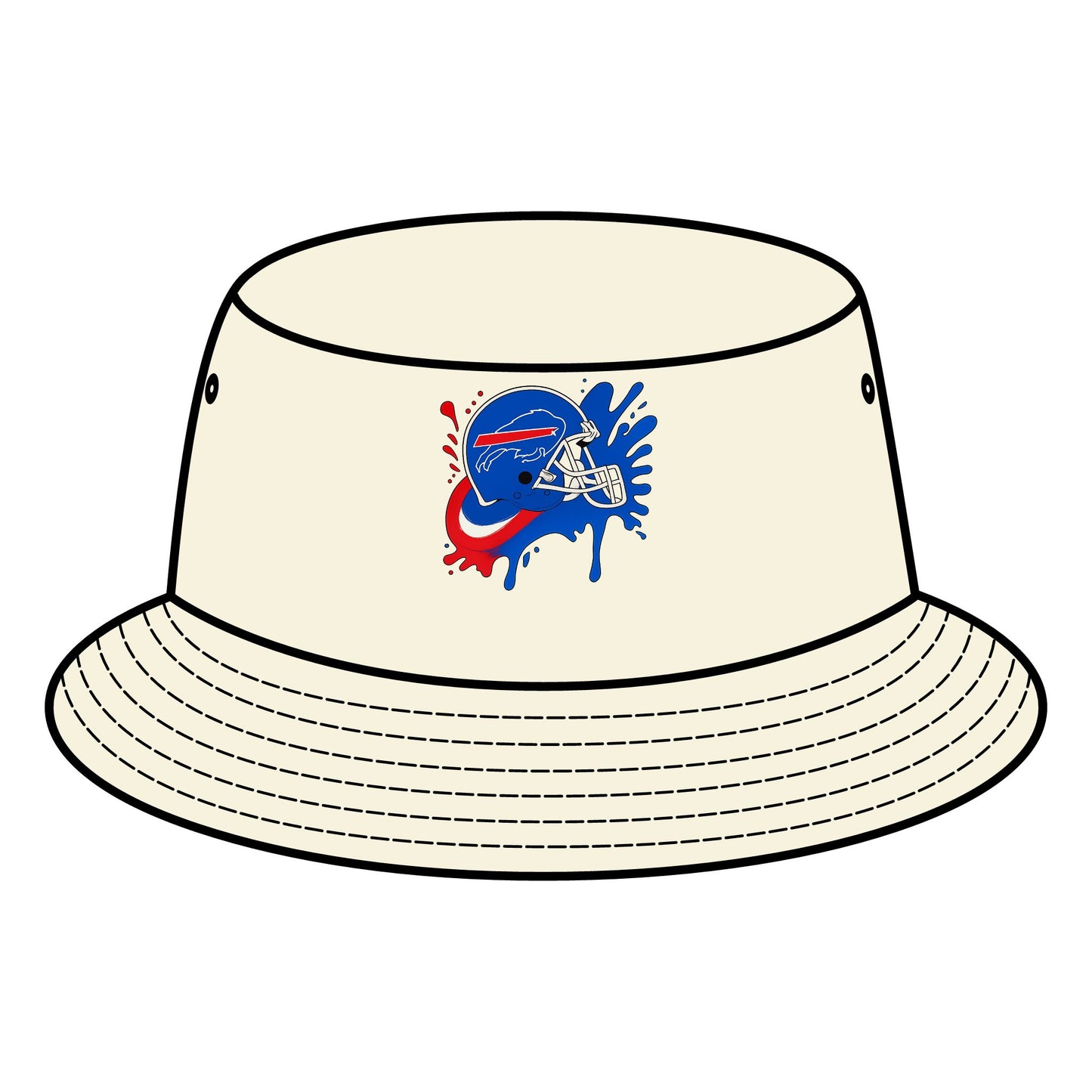 Sporty Bucket Hat with Vibrant Design, Adjustable Sun Hat, Perfect for Outdoor Adventures, Gifts for Sports Fans, Summer Accessory