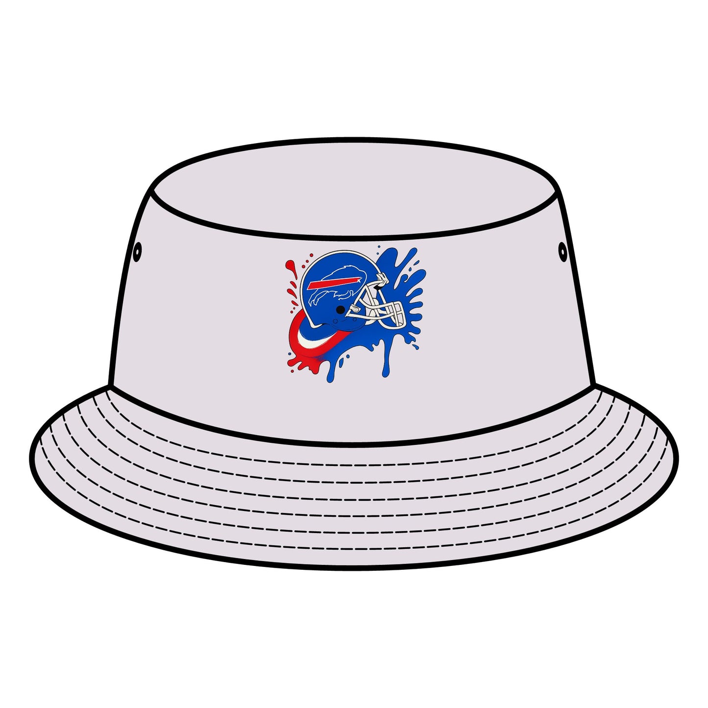 Sporty Bucket Hat with Vibrant Design, Adjustable Sun Hat, Perfect for Outdoor Adventures, Gifts for Sports Fans, Summer Accessory