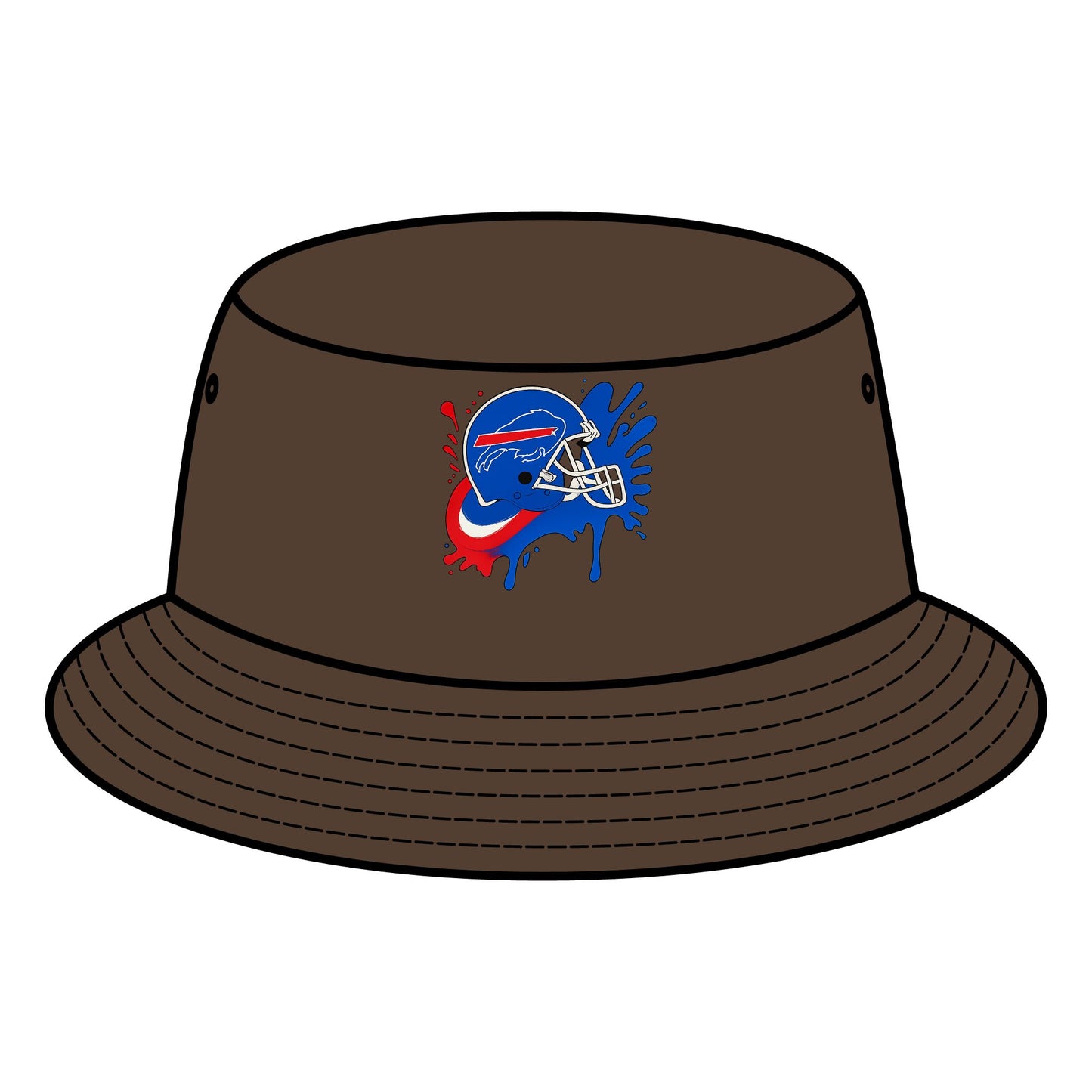 Sporty Bucket Hat with Vibrant Design, Adjustable Sun Hat, Perfect for Outdoor Adventures, Gifts for Sports Fans, Summer Accessory