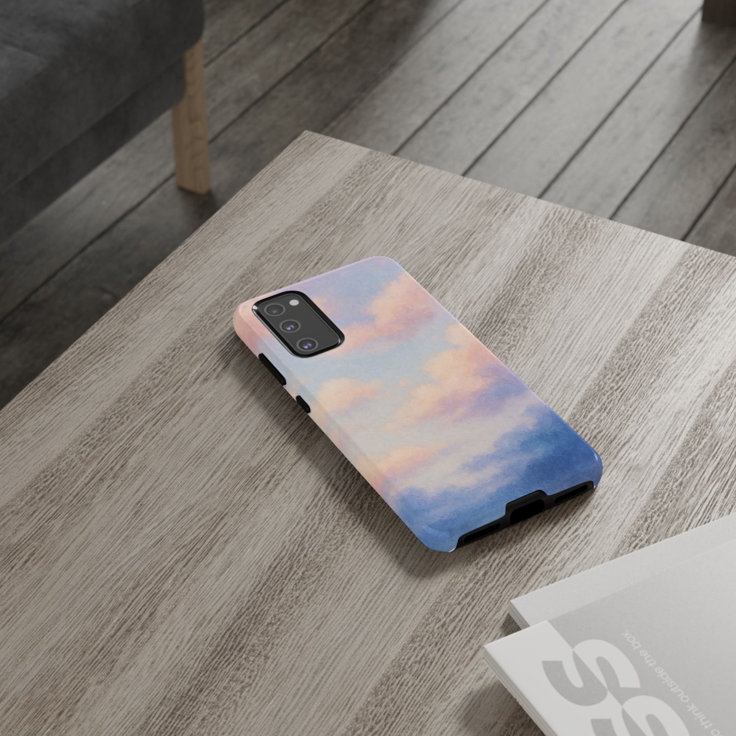 Sky Blue Cloud Phone Case, Tough Phone Cover, Aesthetic Cell Phone Accessory, Gift for Teen, Trendy Tech Protection