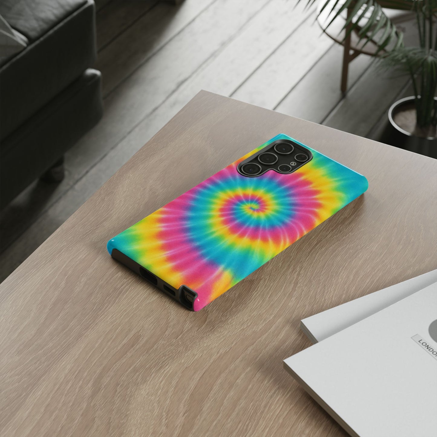 Colorful Tie-Dye Phone Case, Vibrant Phone Cover, Boho Style Accessory, Gift for Teens, Trendy Phone Accessories