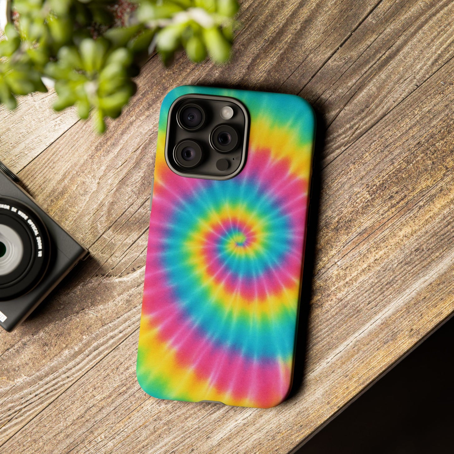 Colorful Tie-Dye Phone Case, Vibrant Phone Cover, Boho Style Accessory, Gift for Teens, Trendy Phone Accessories