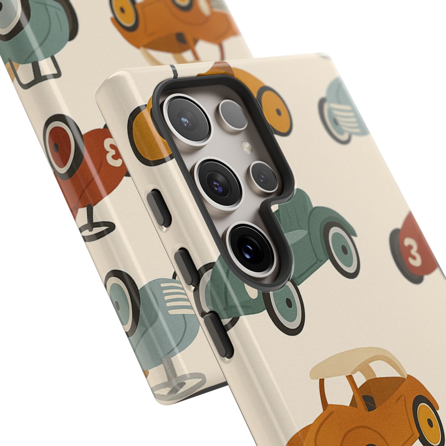 Vintage Car Phone Case, Tough Cases, Kids Gift, Car Lover Accessory, Retro Style, Phone Protection, Unique Design, pedal cars