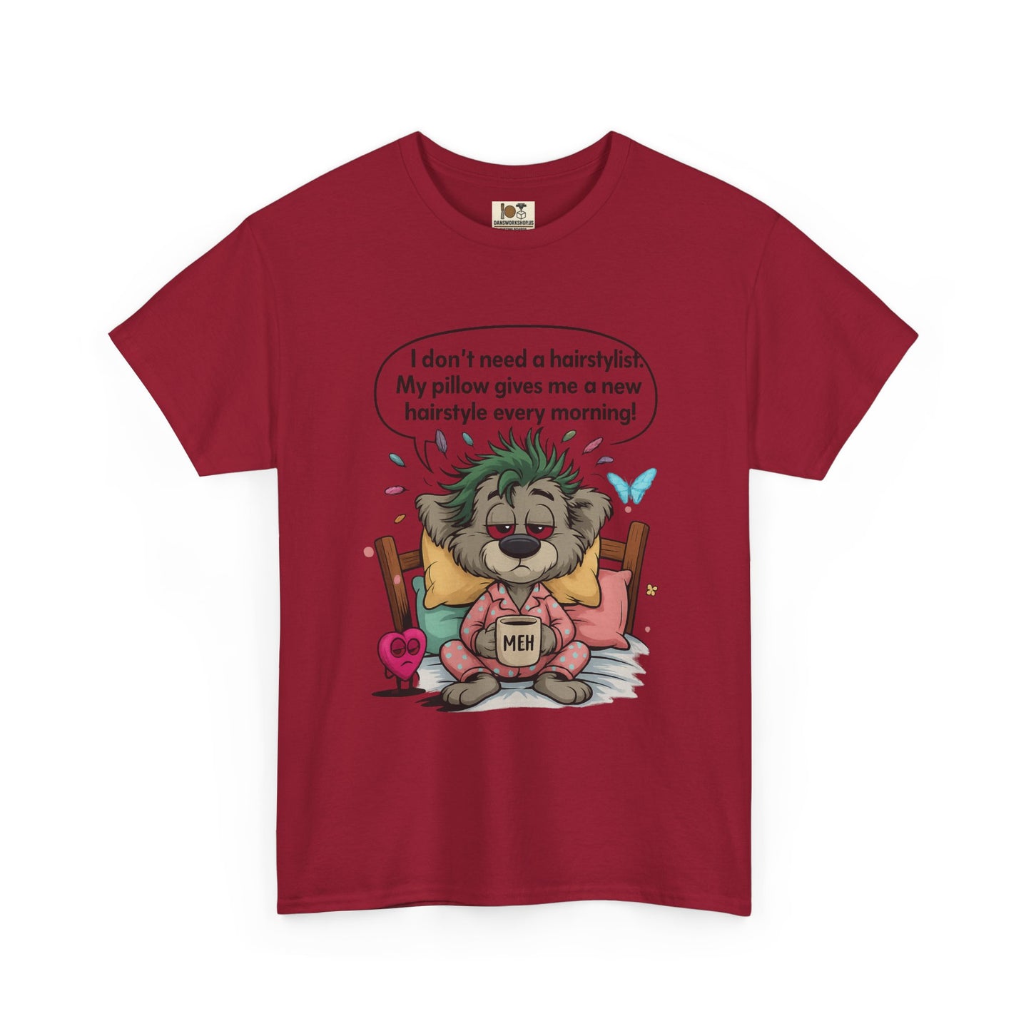 Whimsical Cotton Tee with Funny Quote - Ideal Gift for Friends, Unique Birthday Present, Casual Everyday Wear, Animal Lover Top