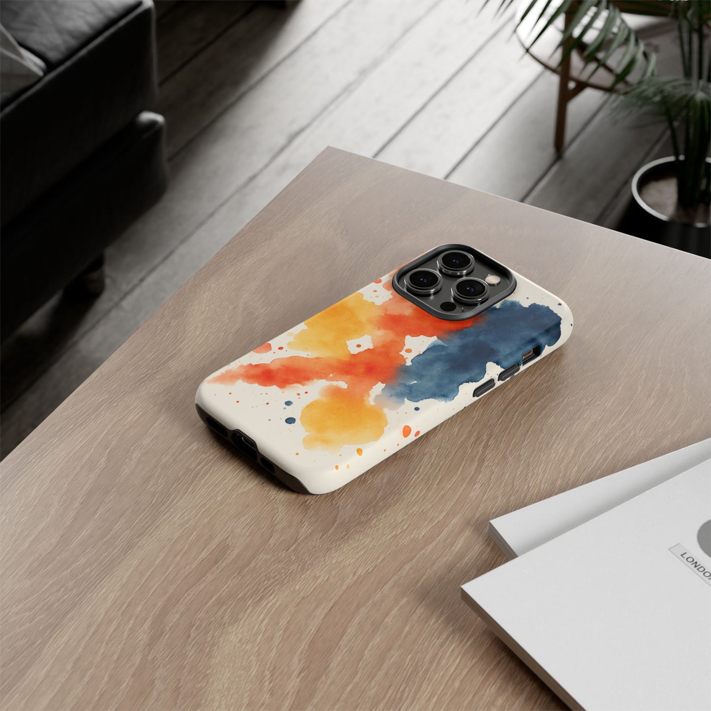 Watercolor Phone Case - Abstract Design, Tough Cases for Men & Women, Stylish Gift, Artistic Accessory for All Occasions