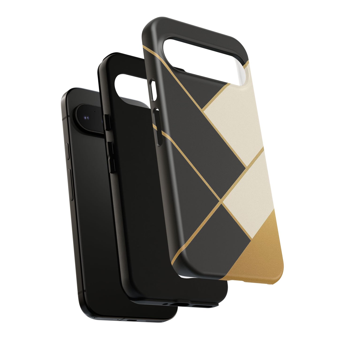 Chic Phone Case, Stylish Phone Cover, Geometric Design Case, Protective Mobile Case, Modern Phone Protector