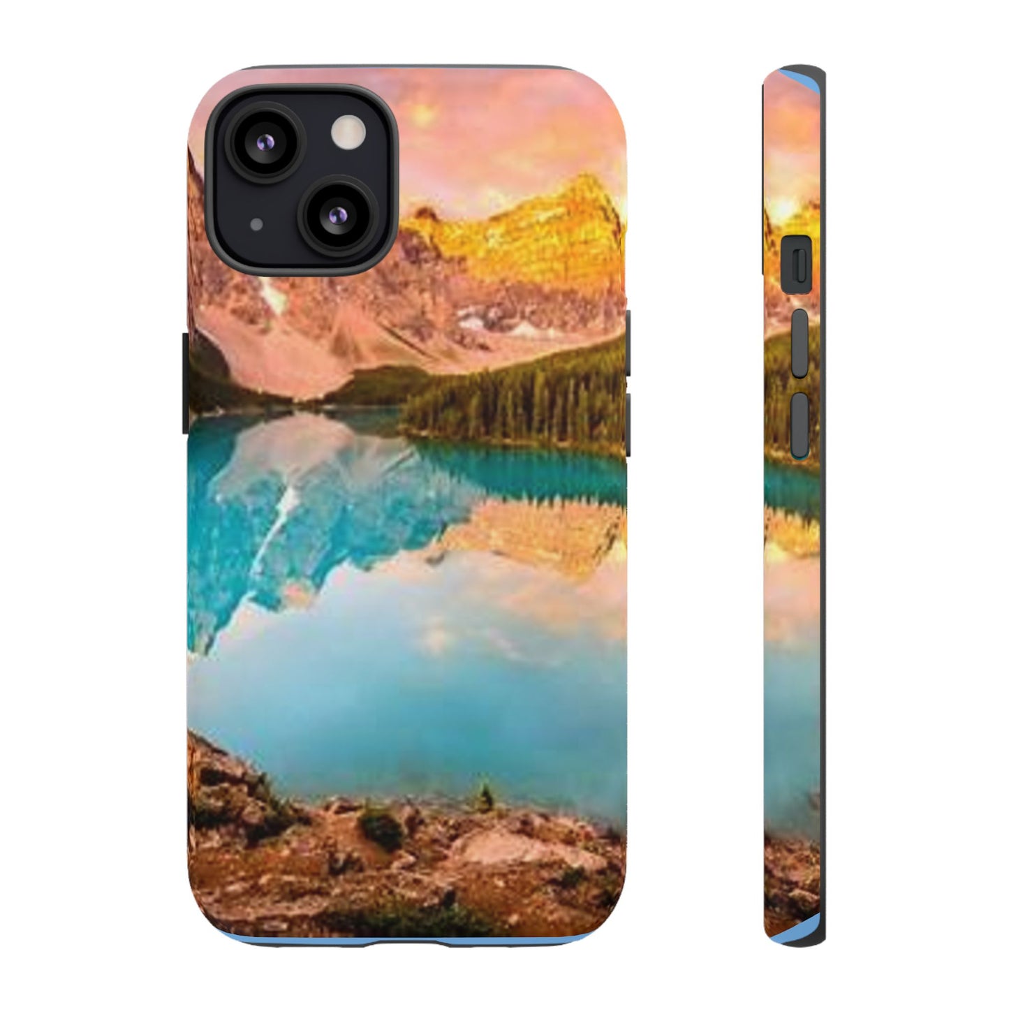Nature-Inspired Phone Case with Mountain and Lake Design, Aesthetic Tough Cases for Outdoor Lovers, Phone Protection, Gift for Nature [...]