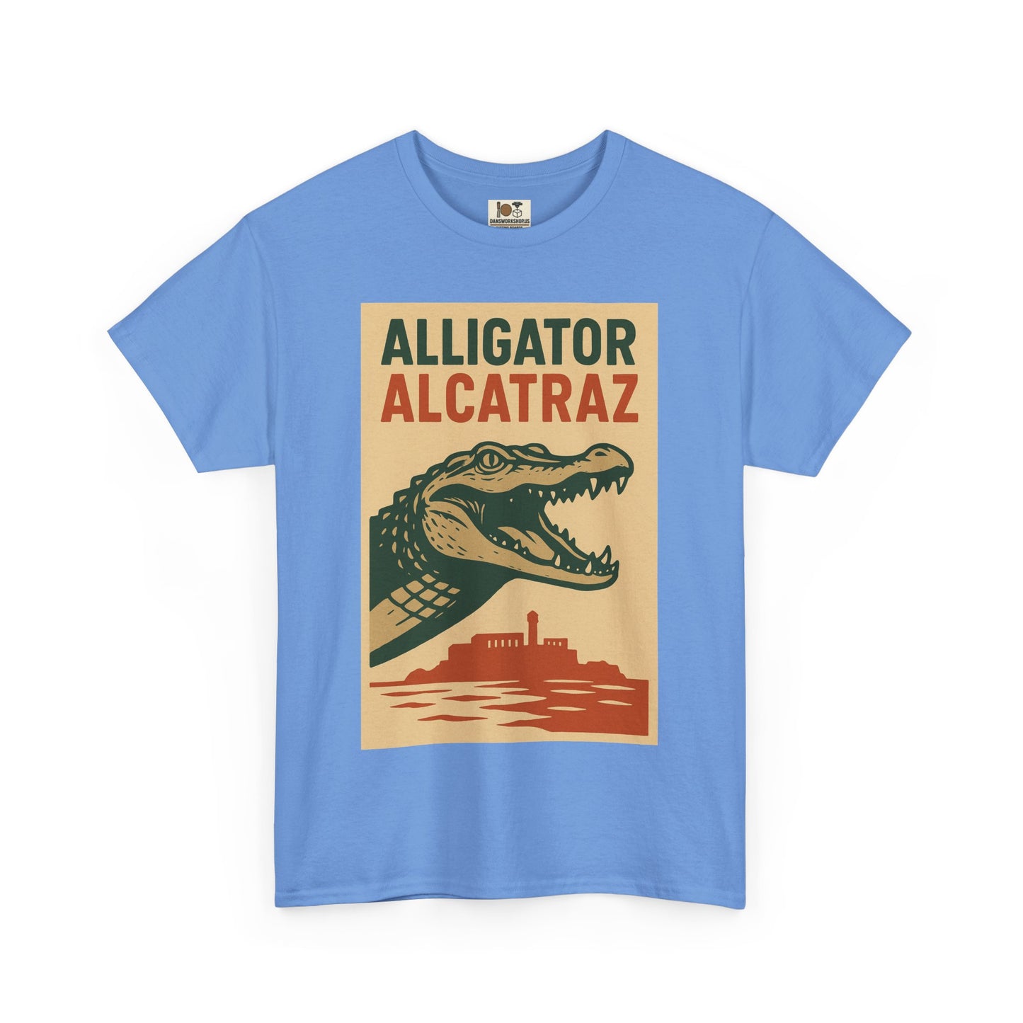 Alligator Alcatraz Graphic Tee - Fun Vintage Style Tee for Nature Lovers, Wildlife Enthusiasts, Summer Wear, Casual Outfits, Gift Idea